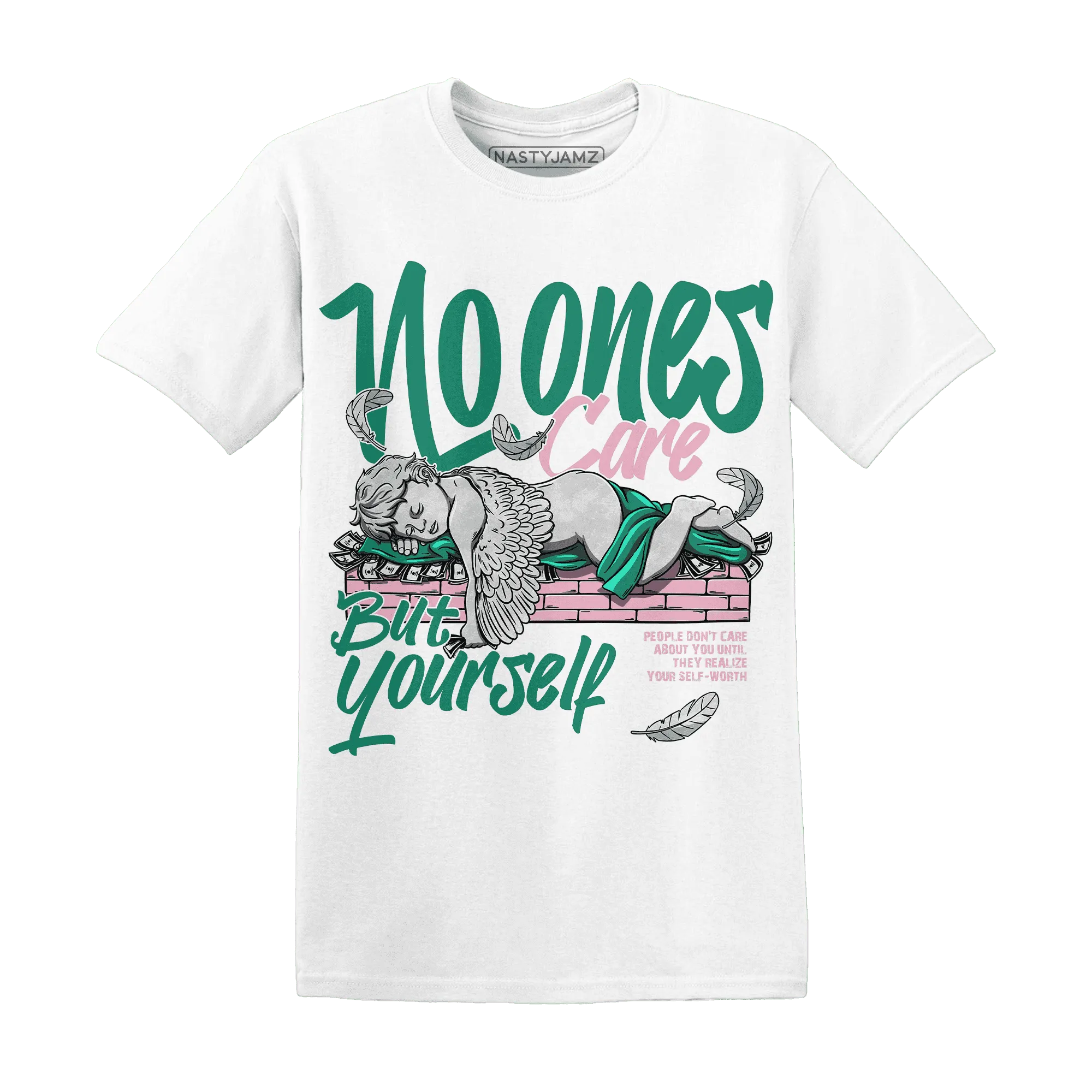 Dunk-Pink-Malachite-Medium-Soft-Low-Sail-NastyJamz-T-Shirt-Match-No-Ones-Care