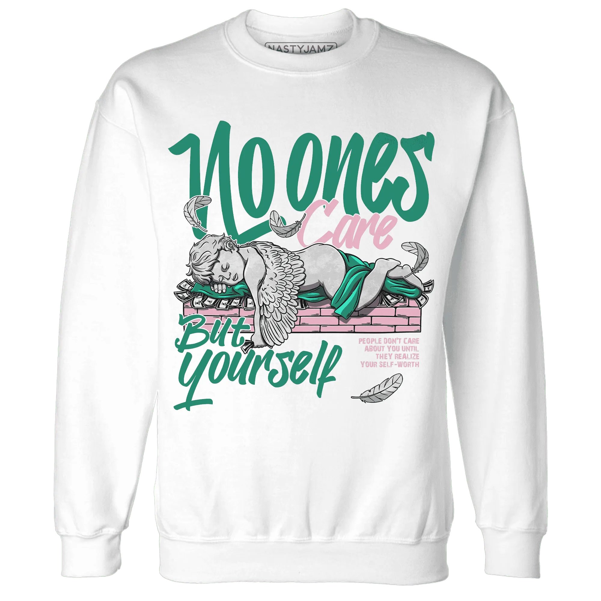 Dunk-Pink-Malachite-Medium-Soft-Low-Sail-NastyJamz-Sweatshirt-Match-No-Ones-Care