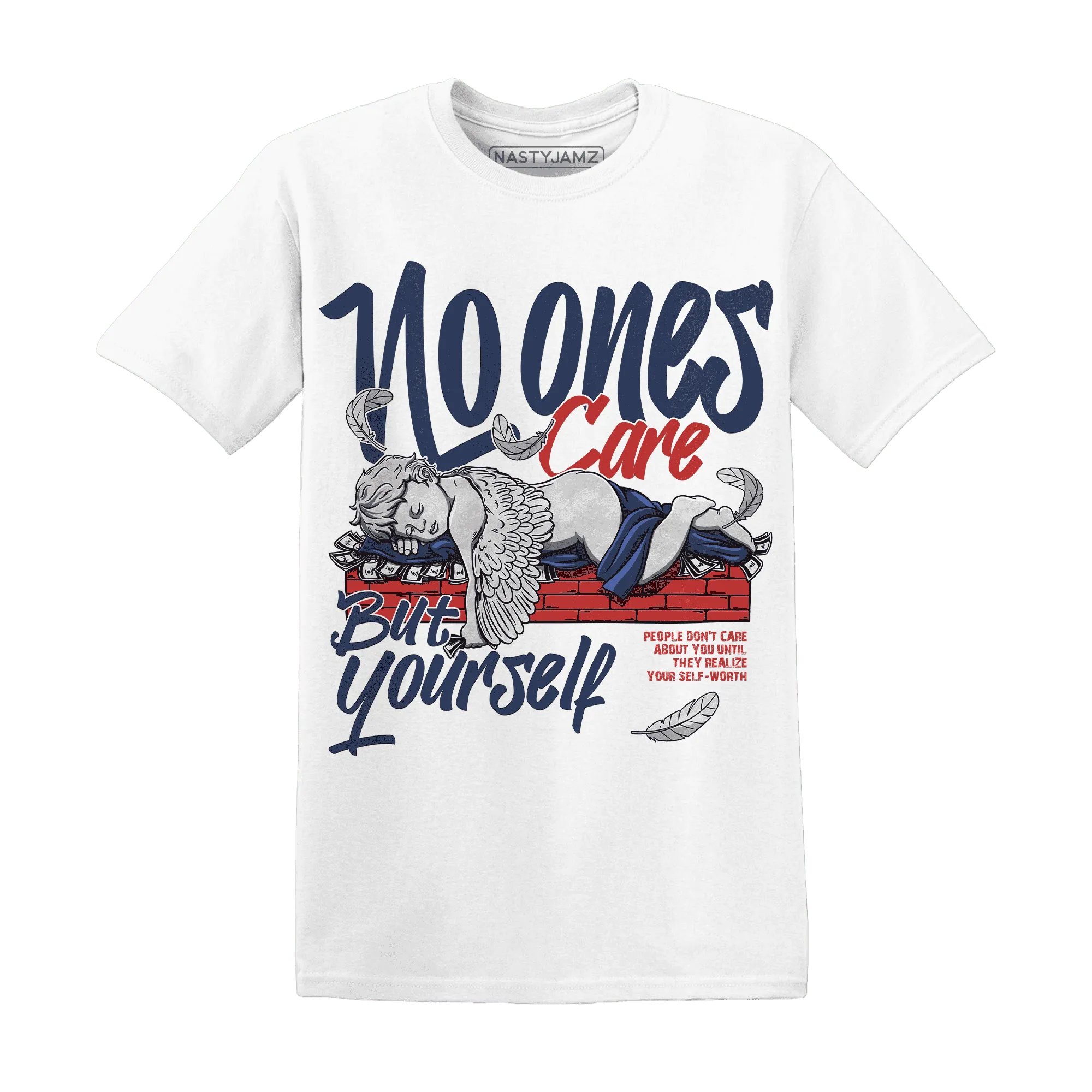 VaporMax-Air-Plus-Midnight-Navy-Gold-Black-NastyJamz-T-Shirt-Match-No-Ones-Care