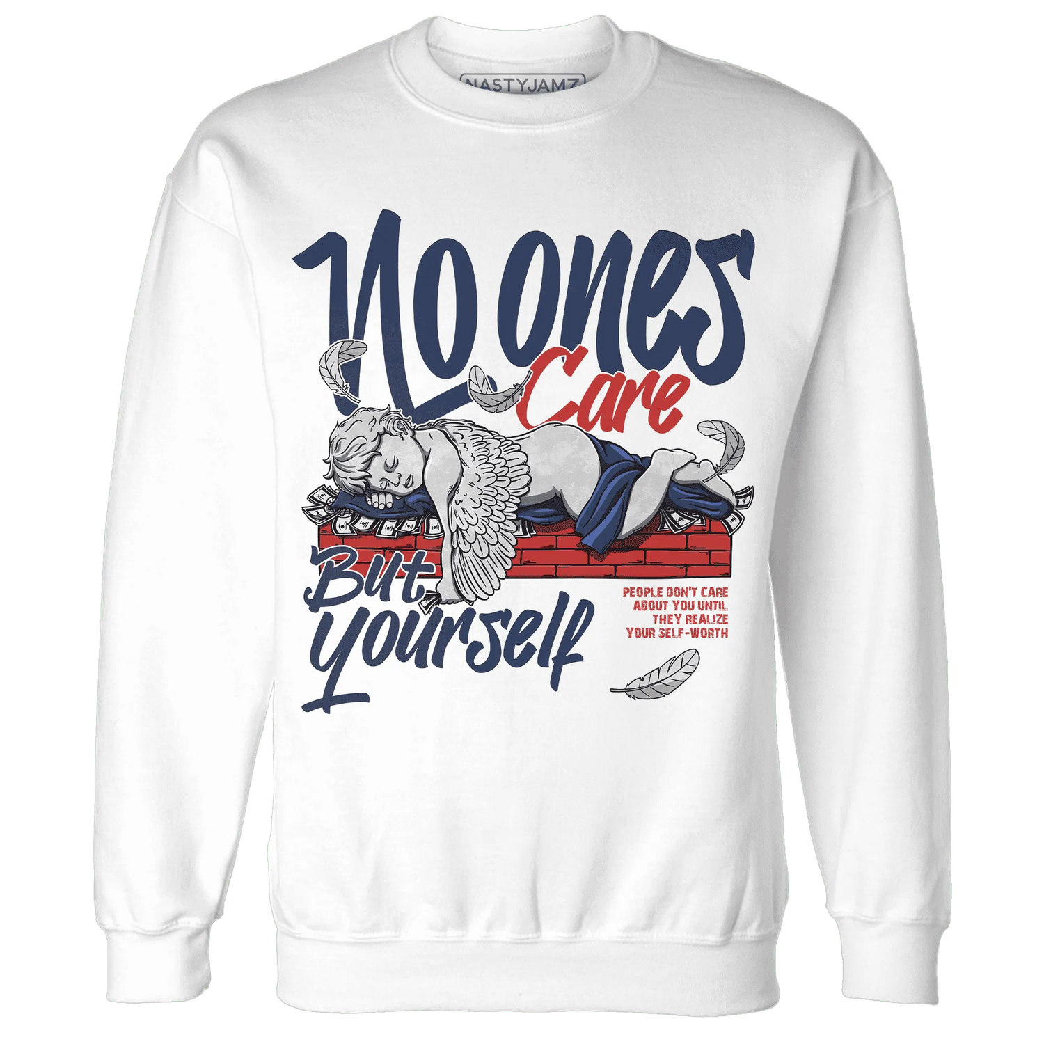 VaporMax-Air-Plus-Midnight-Navy-Gold-Black-NastyJamz-Sweatshirt-Match-No-Ones-Care