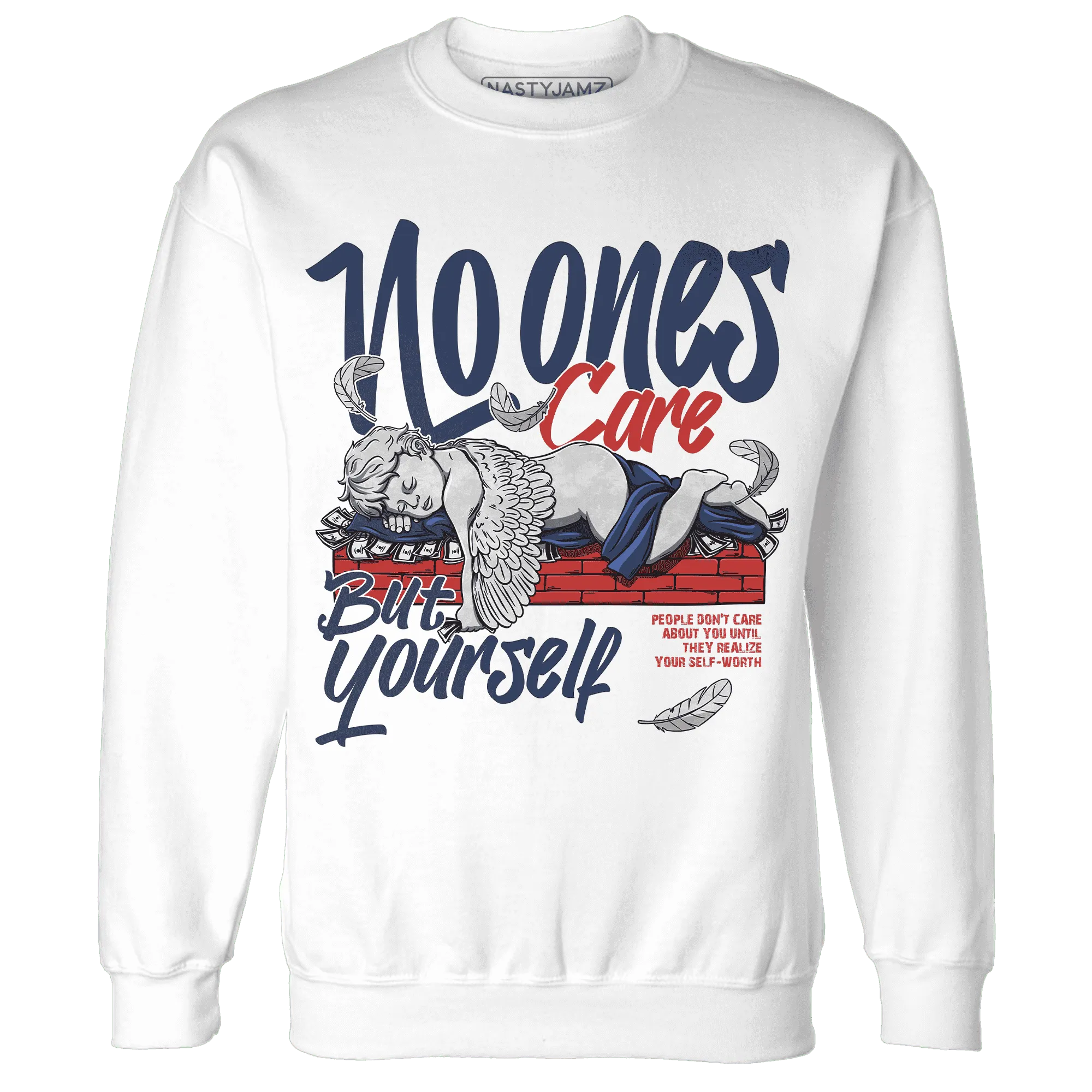 VaporMax-Air-Plus-Midnight-Navy-Gold-Black-NastyJamz-Sweatshirt-Match-No-Ones-Care