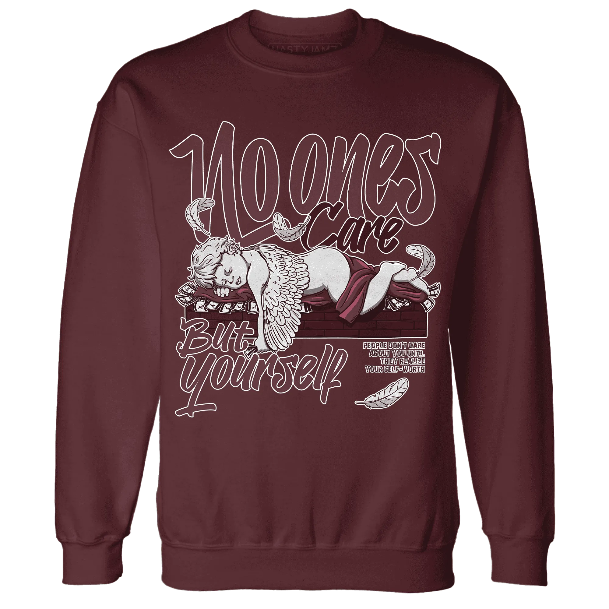 VaporMax-Night-Maron-Burgundy-NastyJamz-Sweatshirt-Match-No-Ones-Care