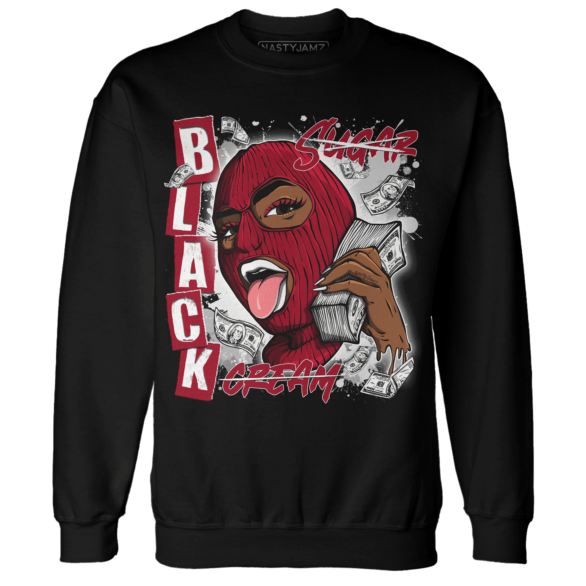 Retro Red Taxi 12s Sweatshirt Match No Sugar No Cream - NastyJamz