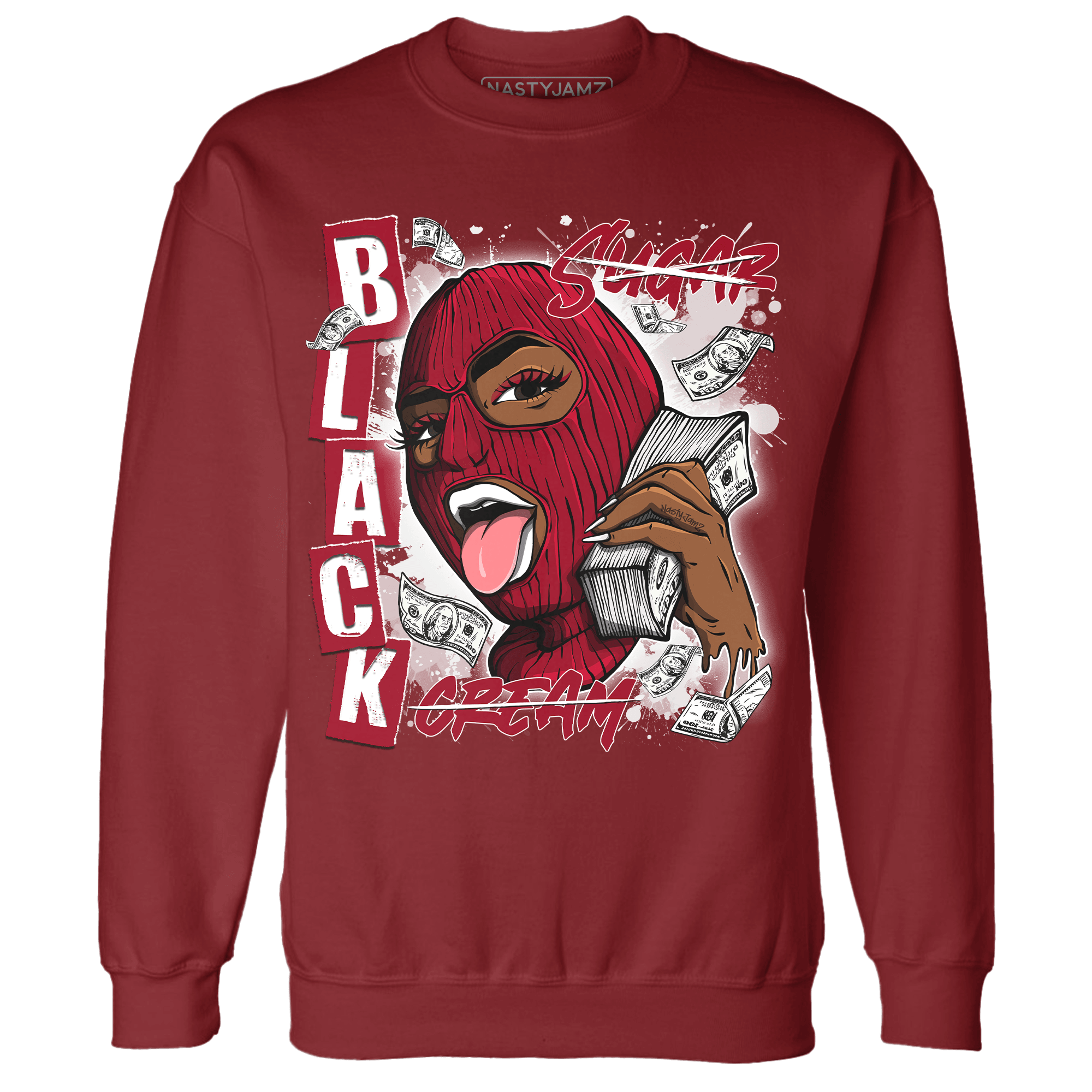 Retro Red Taxi 12s Sweatshirt Match No Sugar No Cream - NastyJamz