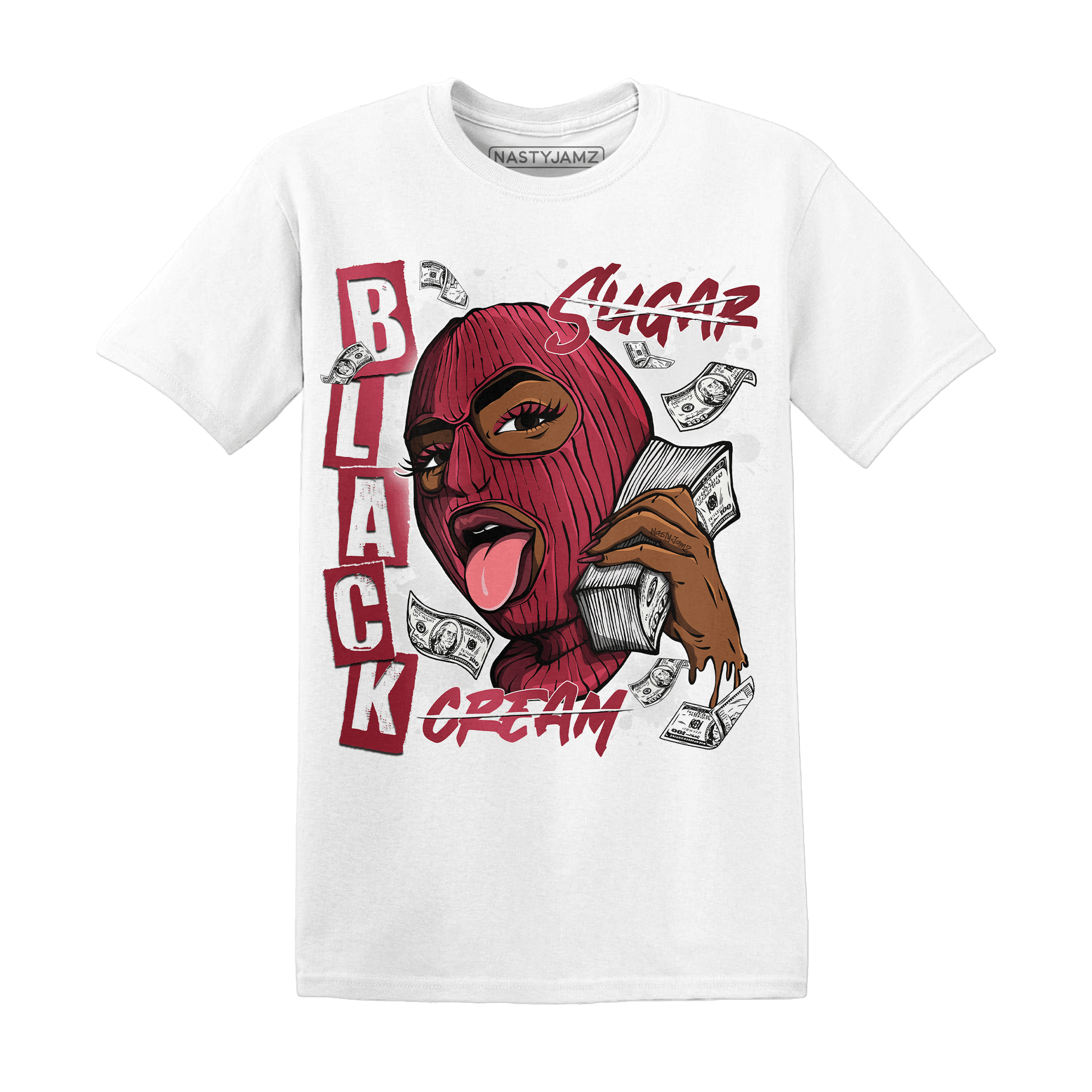 High 85 Metallic Burgundy 1s T Shirt Match No Sugar No Cream - NastyJamz
