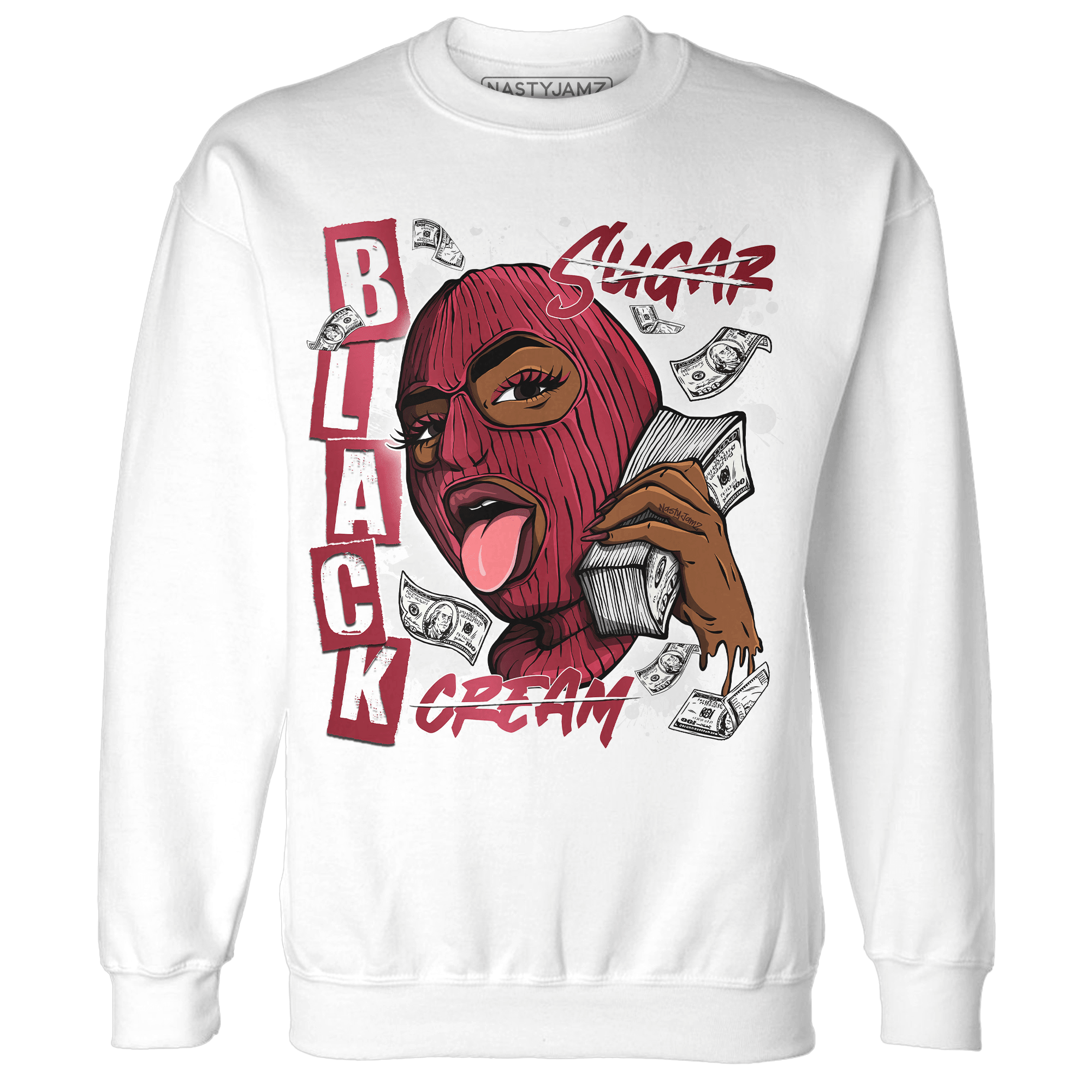 High 85 Metallic Burgundy 1s Sweatshirt Match No Sugar No Cream - NastyJamz