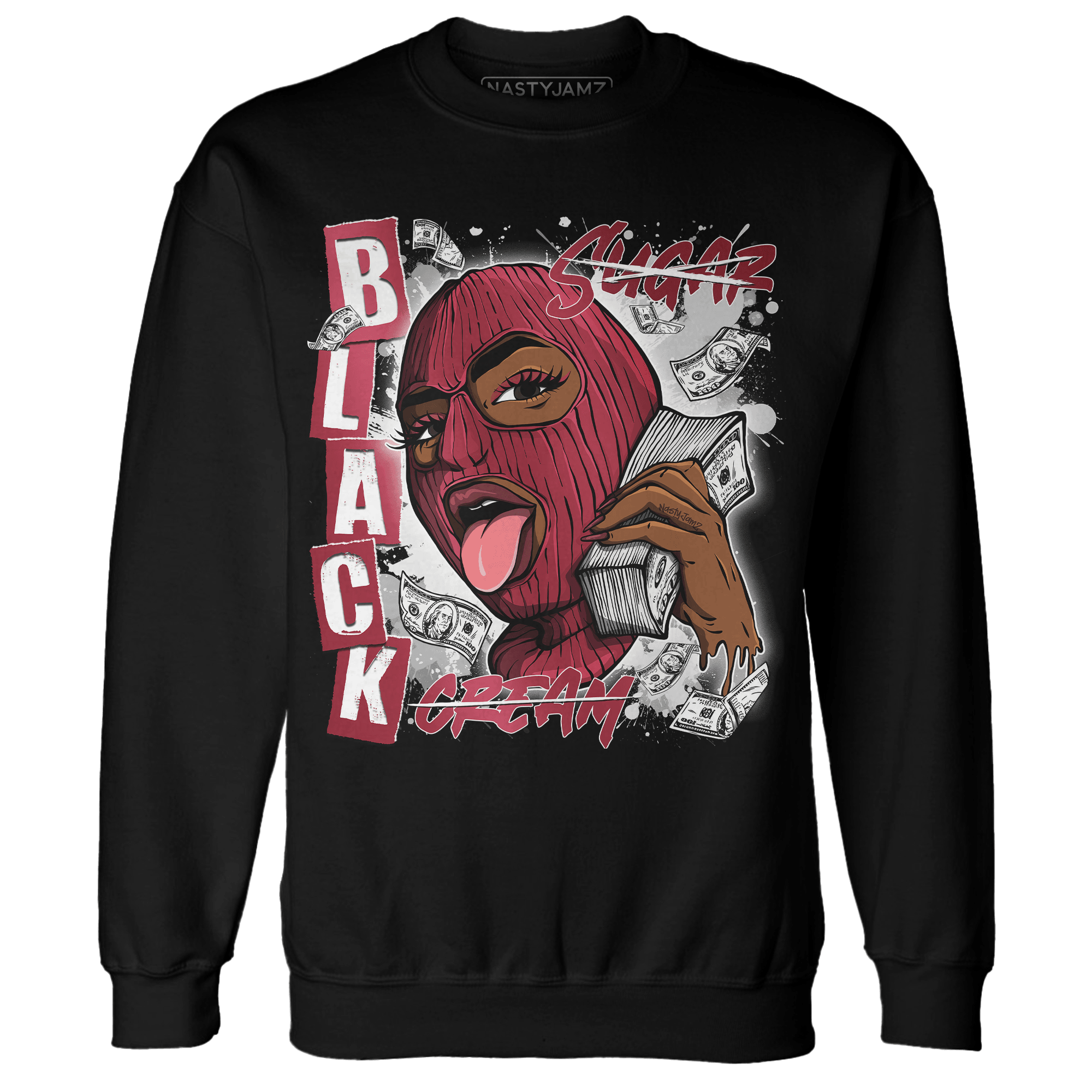 High 85 Metallic Burgundy 1s Sweatshirt Match No Sugar No Cream - NastyJamz