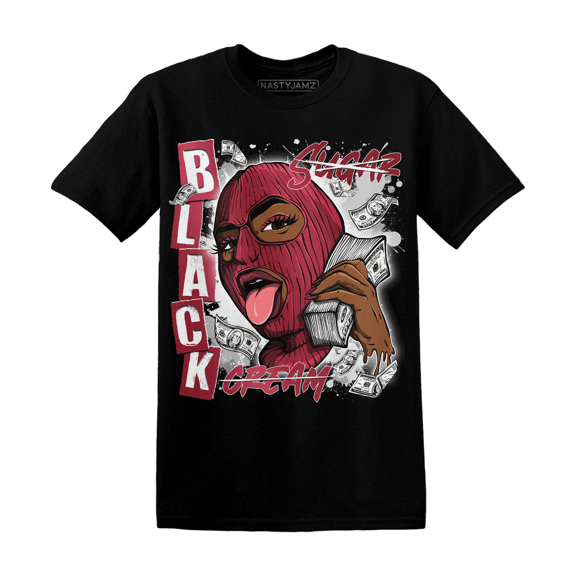 High 85 Metallic Burgundy 1s T Shirt Match No Sugar No Cream - NastyJamz