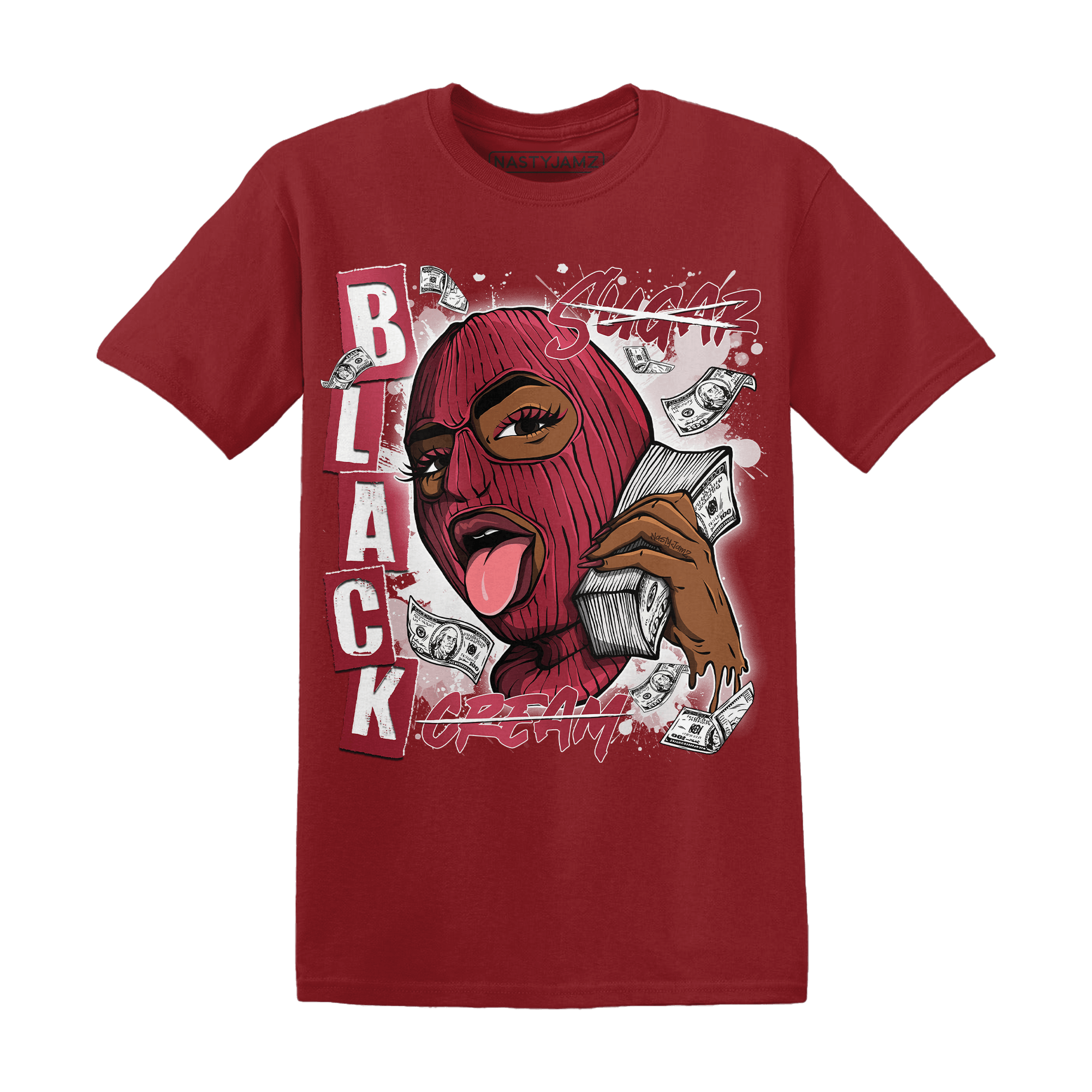 High 85 Metallic Burgundy 1s T Shirt Match No Sugar No Cream - NastyJamz