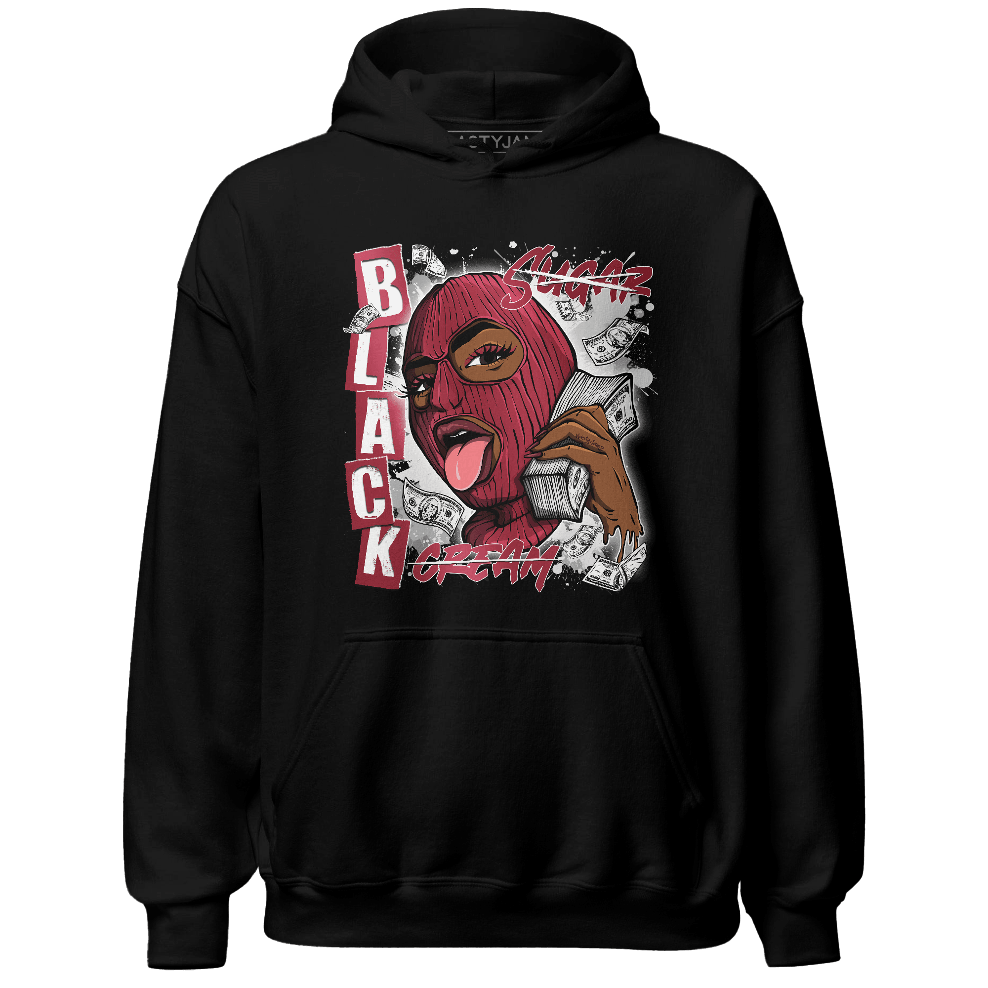 High 85 Metallic Burgundy 1s Hoodie Match No Sugar No Cream - NastyJamz