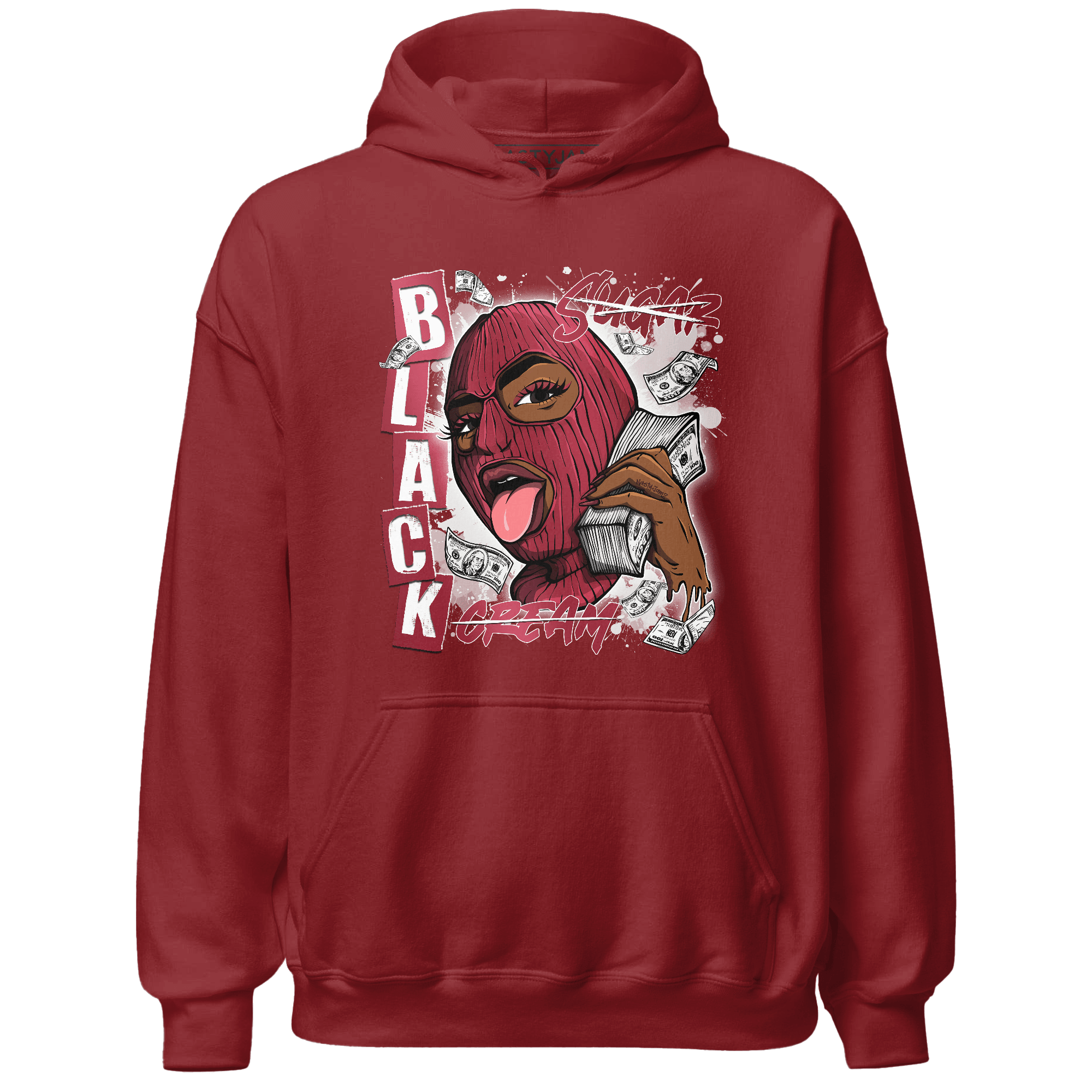 High 85 Metallic Burgundy 1s Hoodie Match No Sugar No Cream - NastyJamz