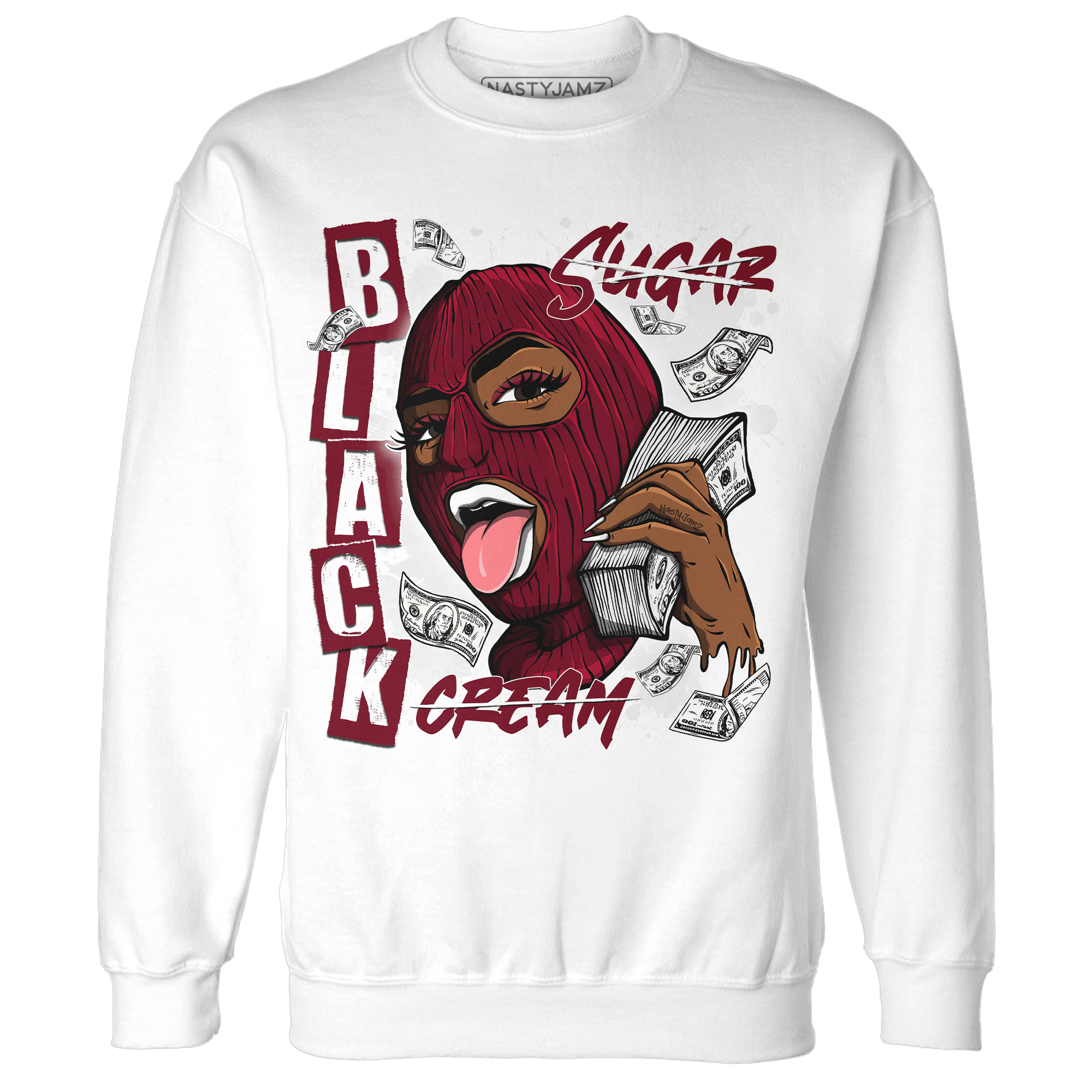 High White Team Red 1s Sweatshirt Match No Sugar No Cream - NastyJamz