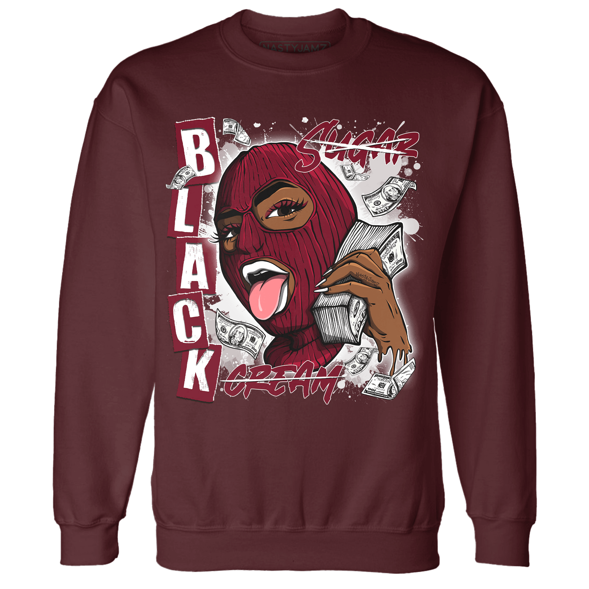 High White Team Red 1s Sweatshirt Match No Sugar No Cream - NastyJamz