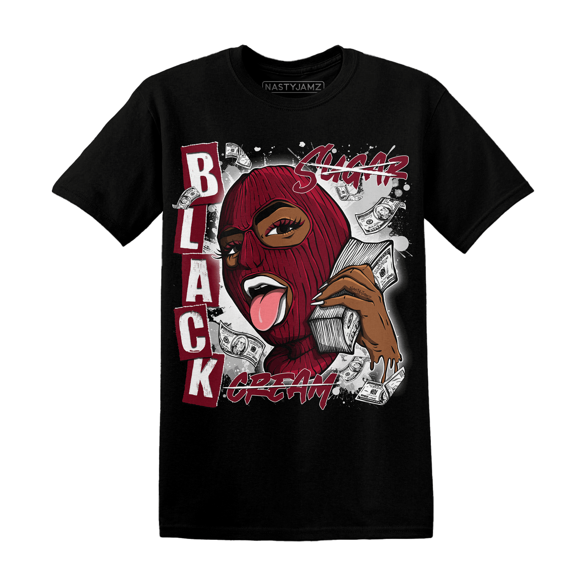 High White Team Red 1s T Shirt Match No Sugar No Cream - NastyJamz