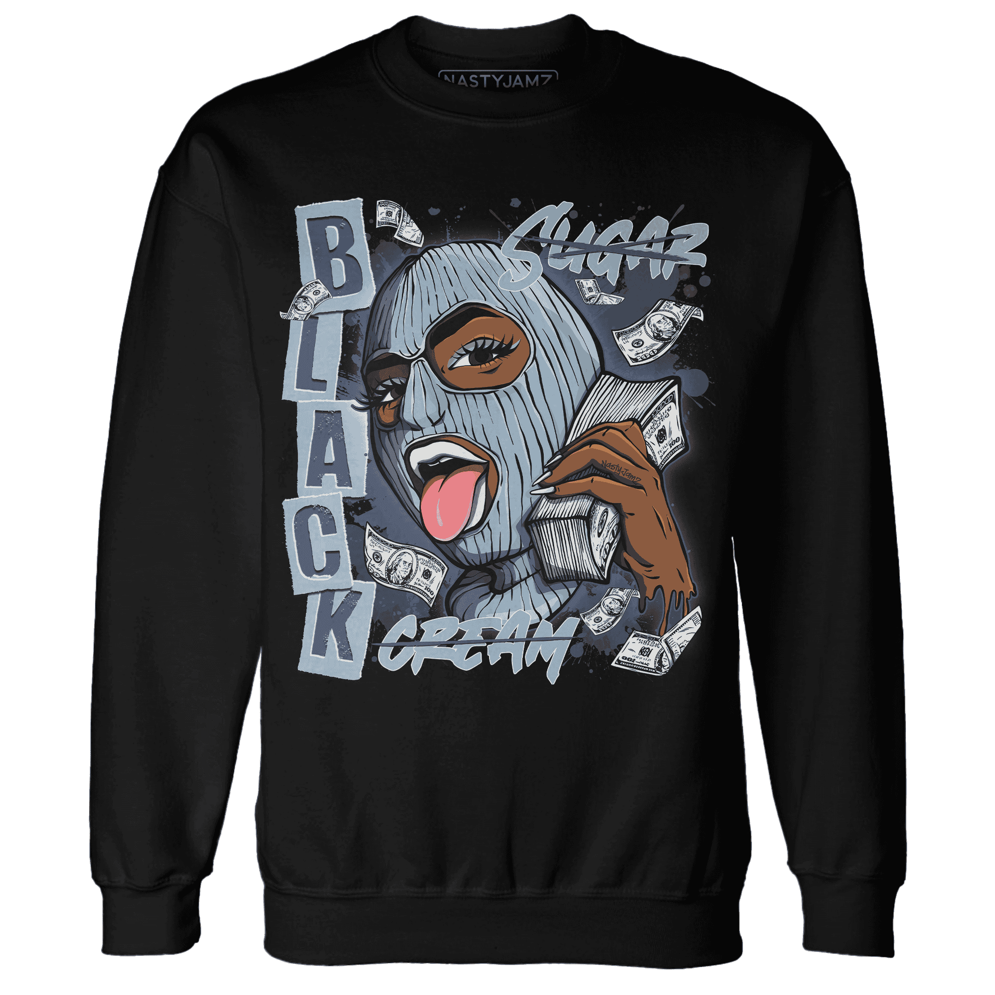 Mid Diffused Blue Grey 1s Sweatshirt Match No Sugar No Cream - NastyJamz