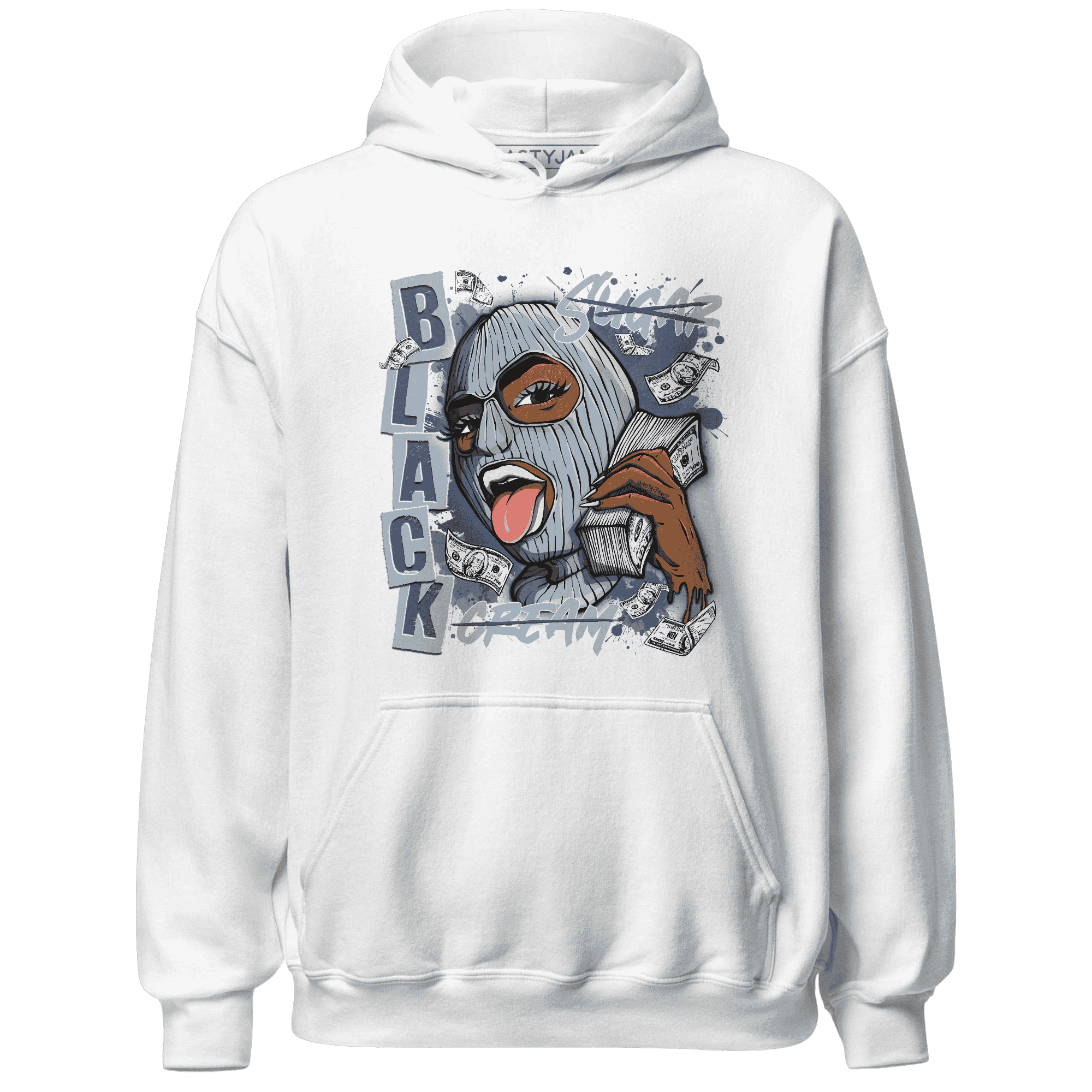 Mid Diffused Blue Grey 1s Hoodie Match No Sugar No Cream - NastyJamz
