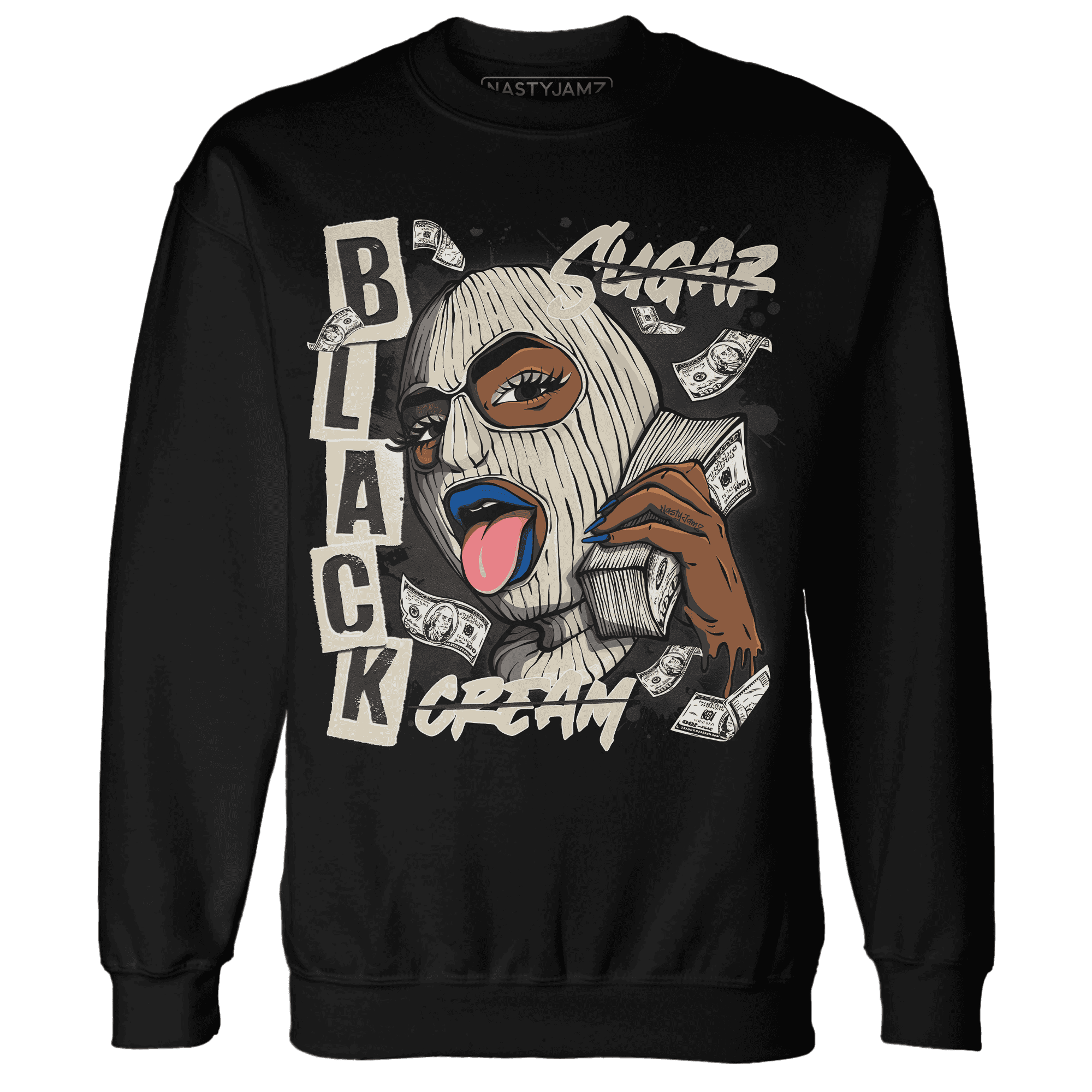 Quaiii 54 3s Sweatshirt Match No Sugar No Cream - NastyJamz