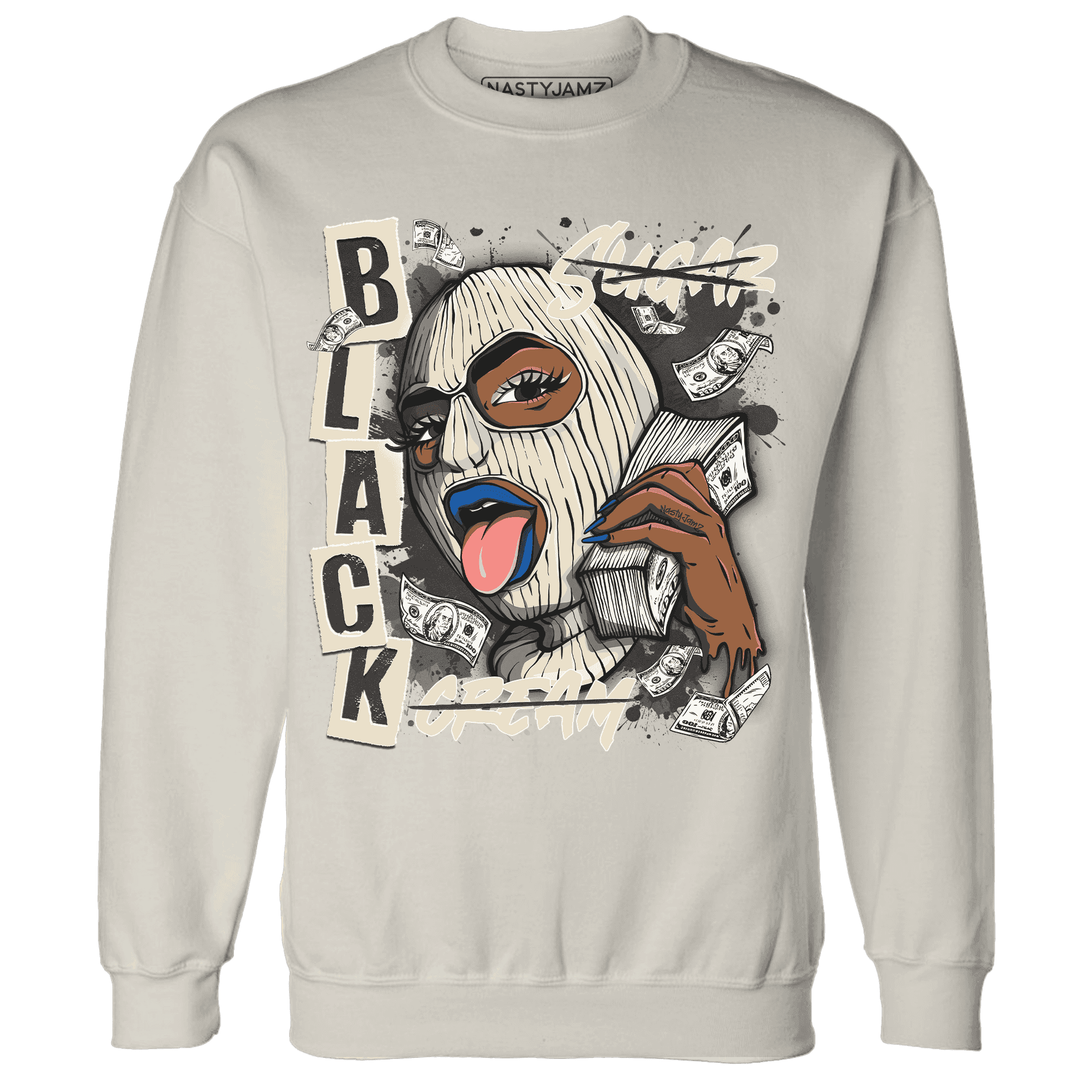 Quaiii 54 3s Sweatshirt Match No Sugar No Cream - NastyJamz