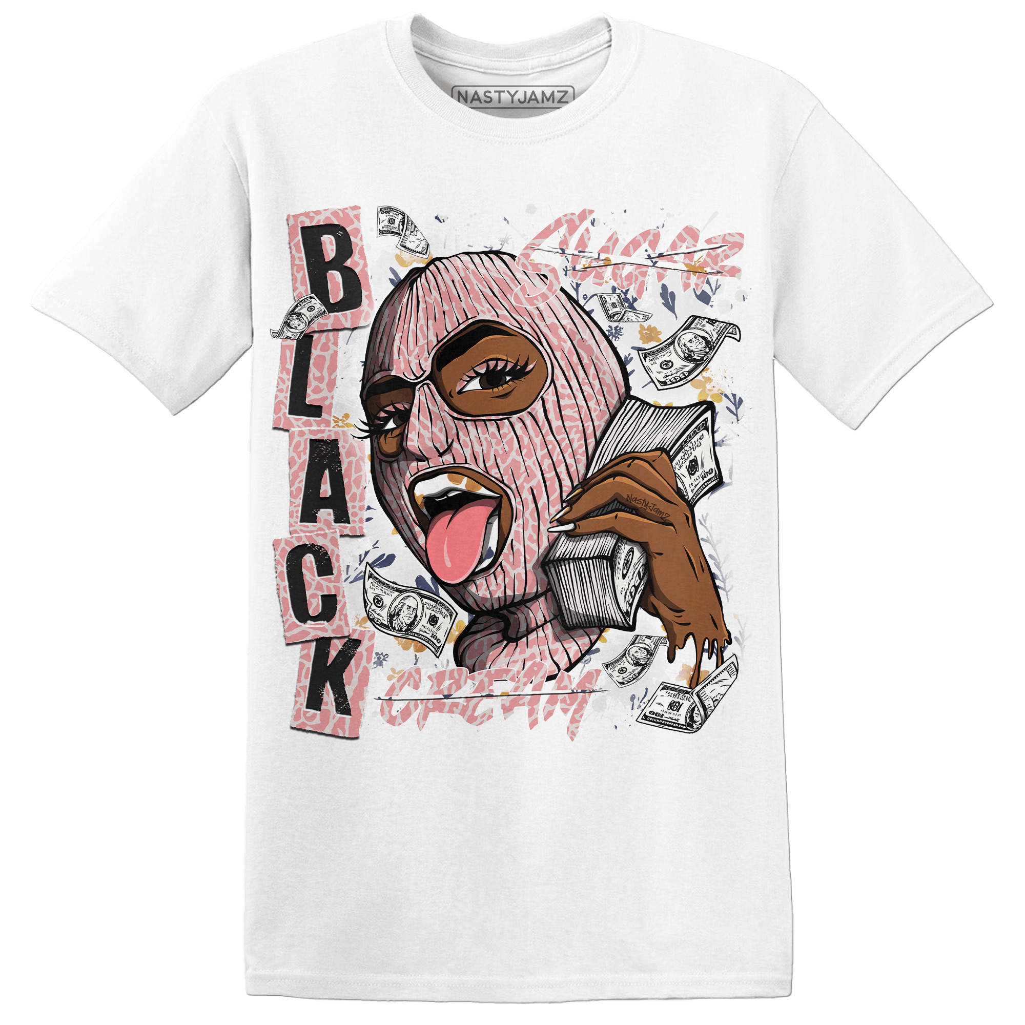 Red Stardust 3s T Shirt Match No Sugar No Cream - NastyJamz