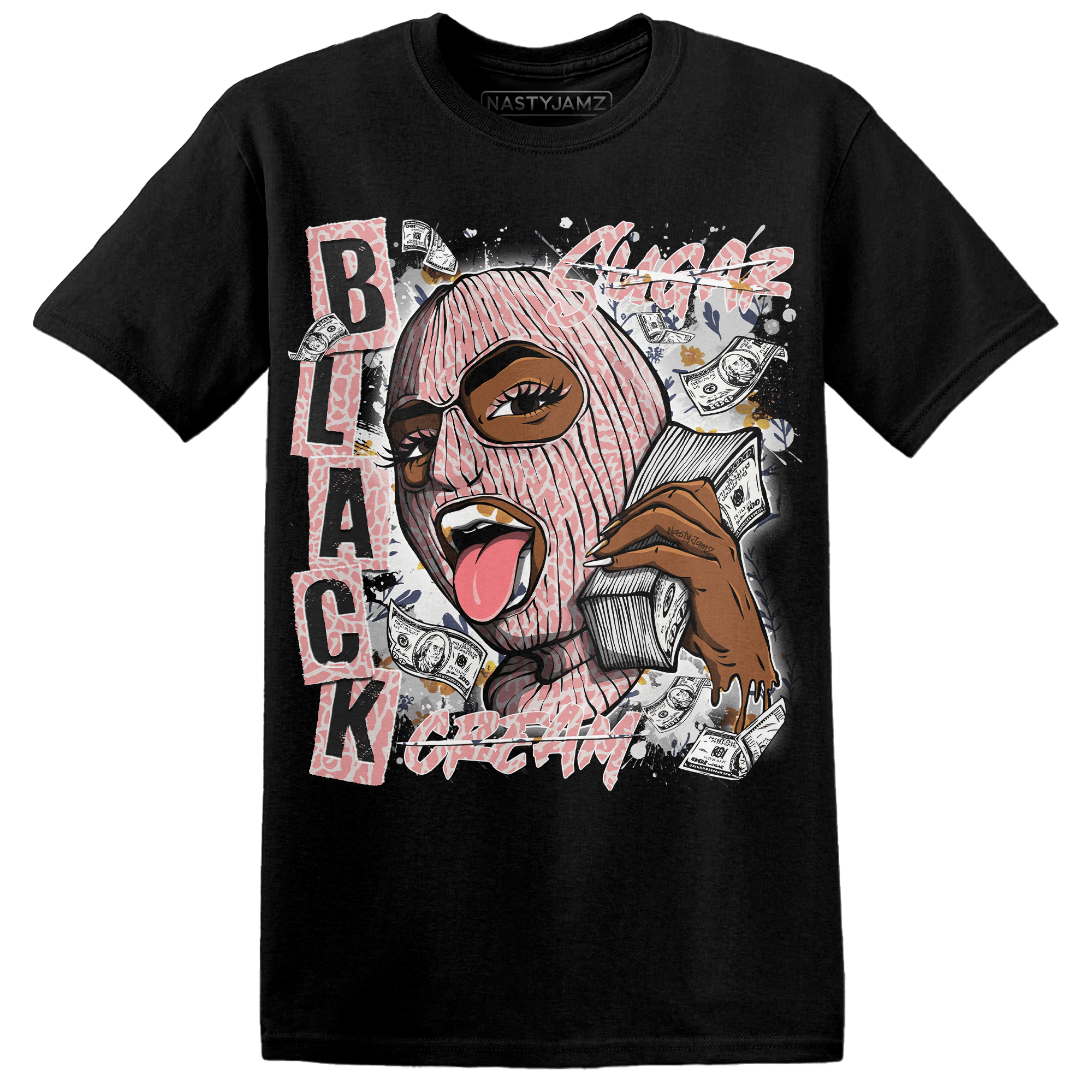 Red Stardust 3s T Shirt Match No Sugar No Cream - NastyJamz