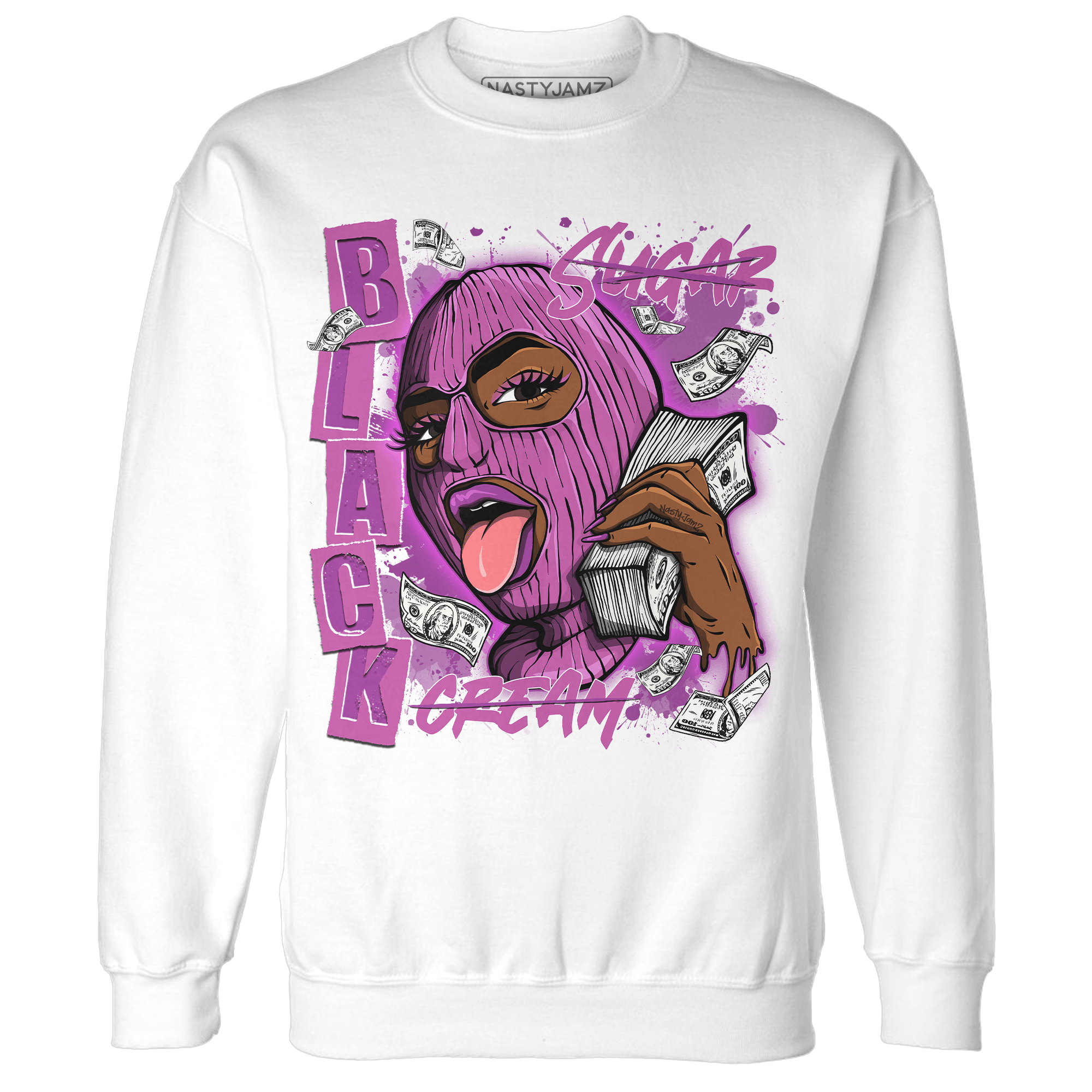 GS Hyper Violet 4s Sweatshirt Match No Sugar No Cream - NastyJamz