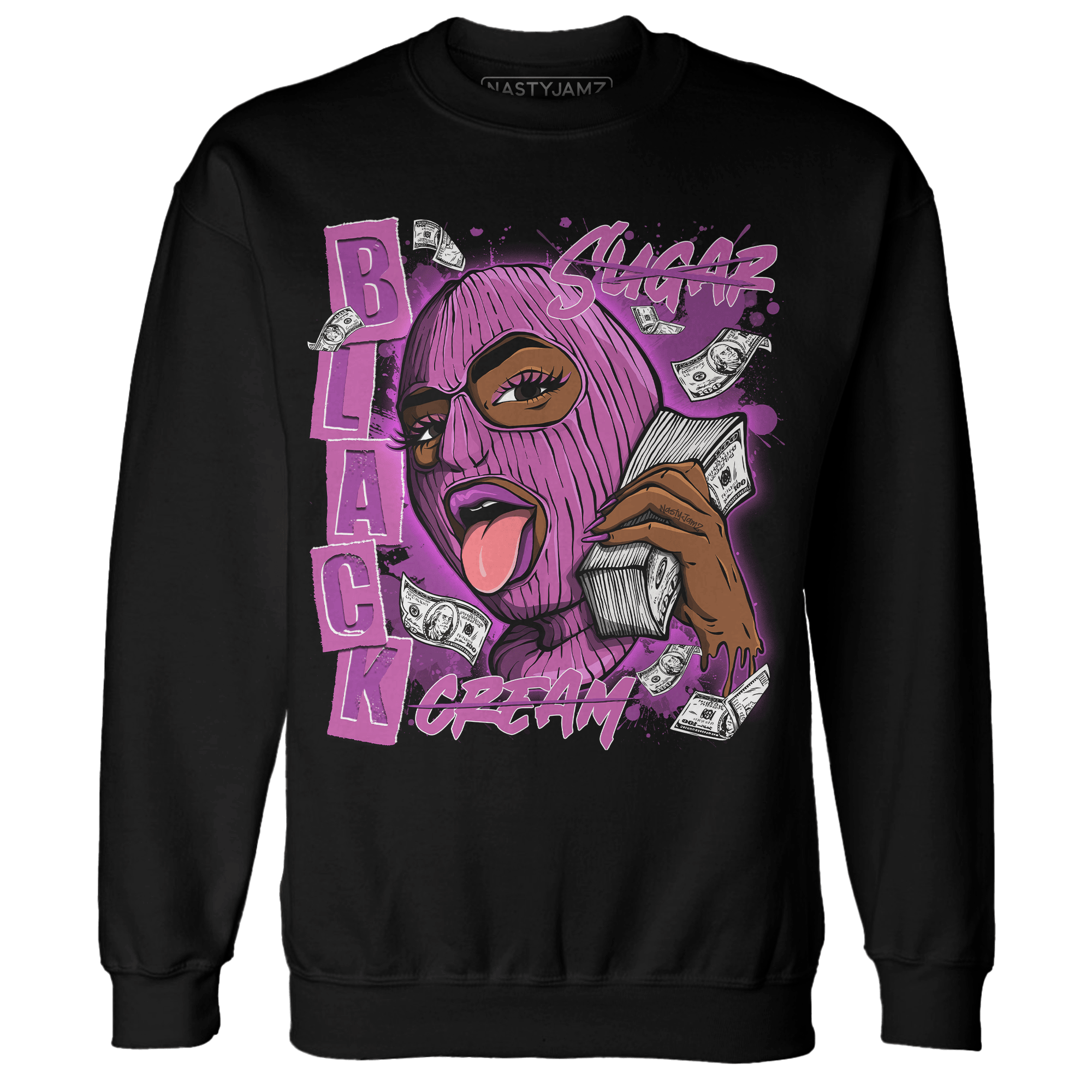 GS Hyper Violet 4s Sweatshirt Match No Sugar No Cream - NastyJamz