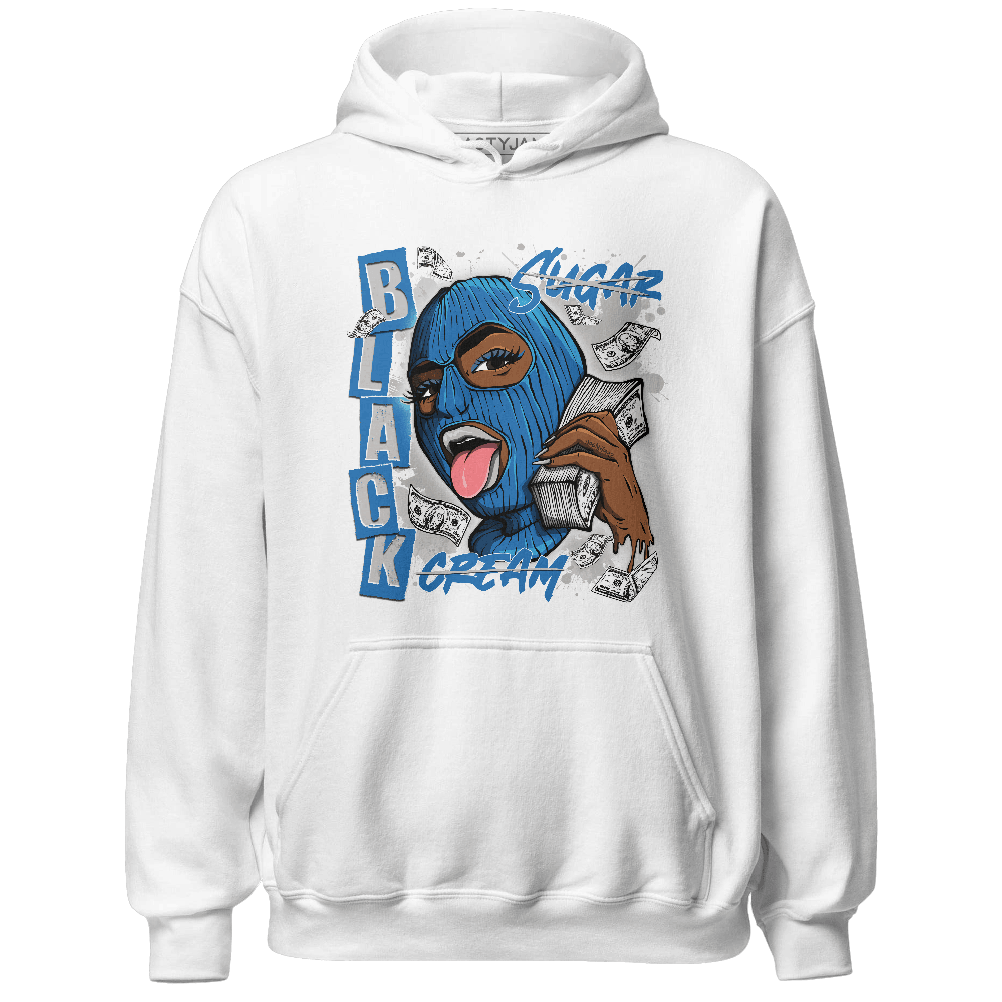 Industrial Blue 4s Hoodie Match No Sugar No Cream - NastyJamz