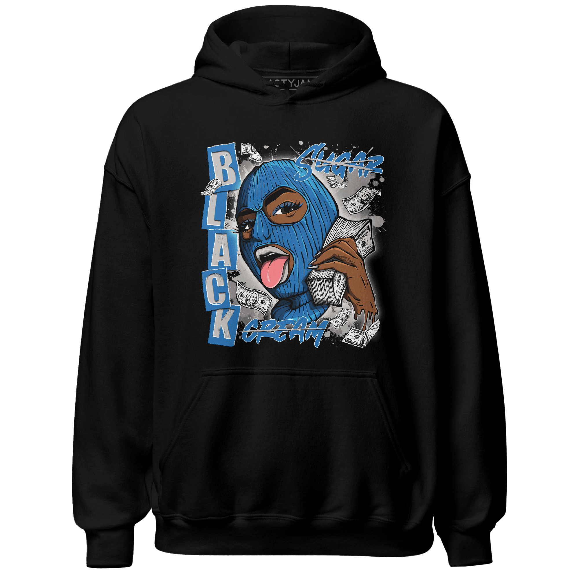 Industrial Blue 4s Hoodie Match No Sugar No Cream - NastyJamz
