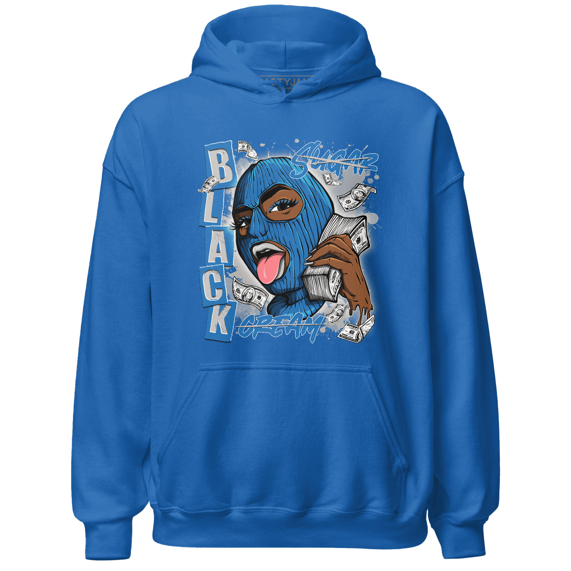 Industrial Blue 4s Hoodie Match No Sugar No Cream - NastyJamz