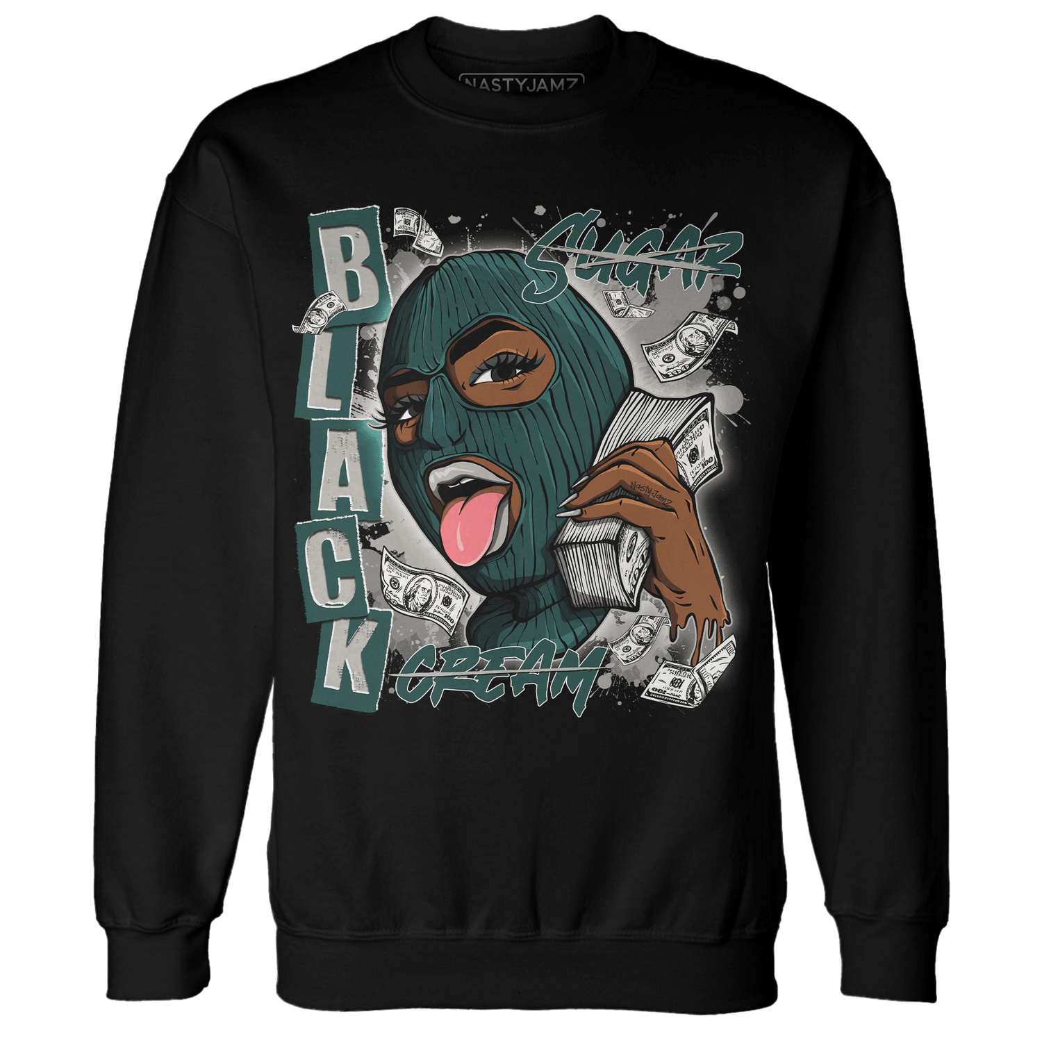 Oxidized Green 4s Sweatshirt Match No Sugar No Cream - NastyJamz