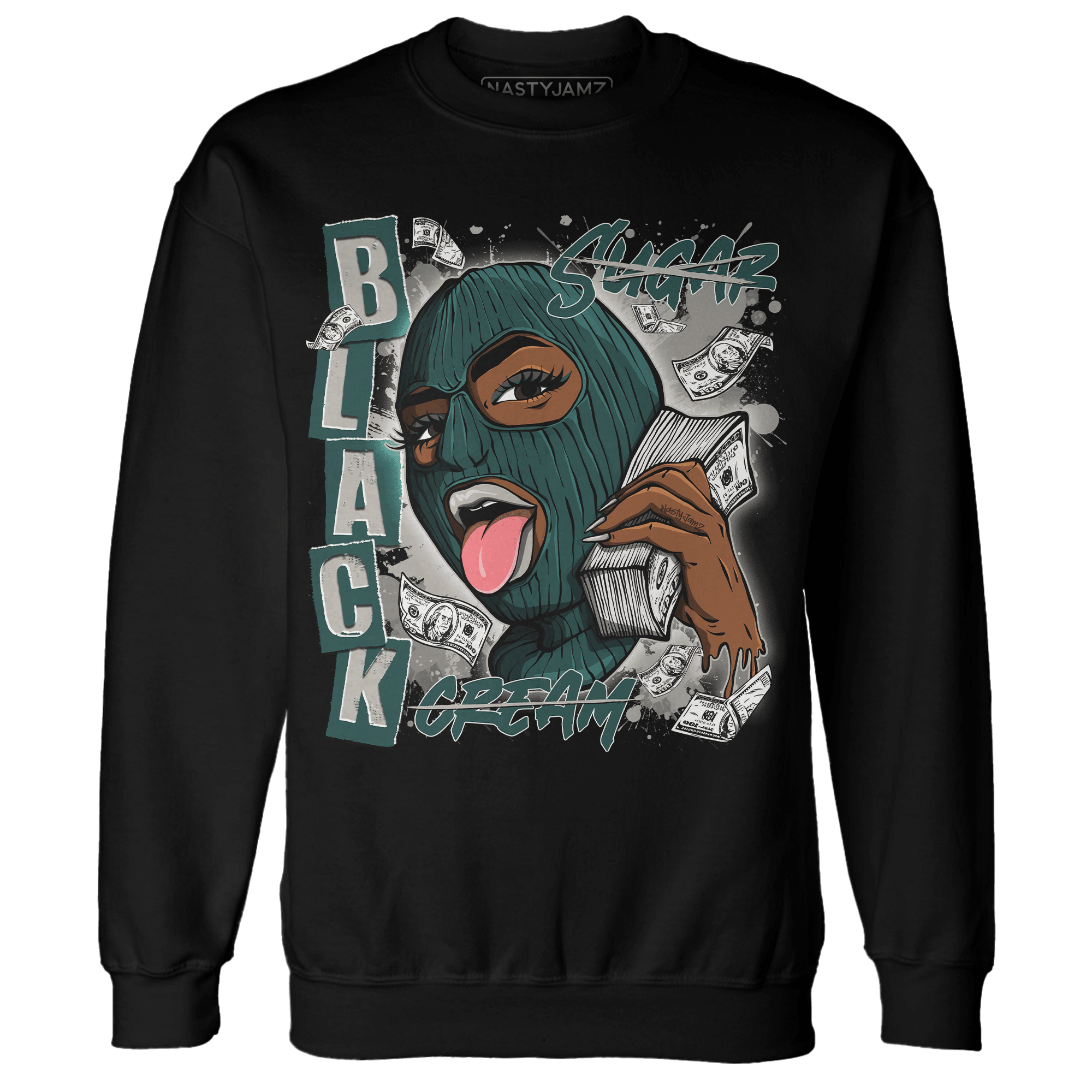 Oxidized Green 4s Sweatshirt Match No Sugar No Cream - NastyJamz