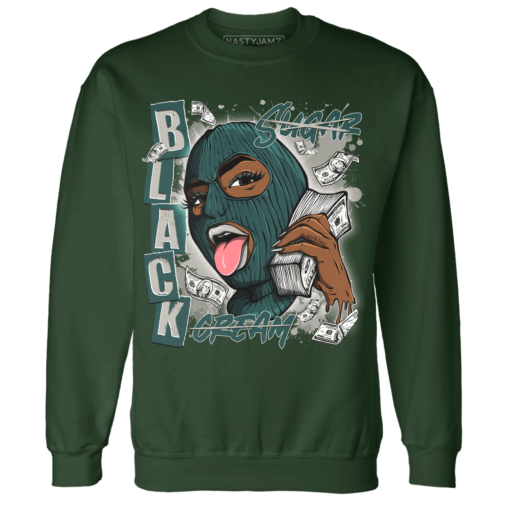 Oxidized Green 4s Sweatshirt Match No Sugar No Cream - NastyJamz