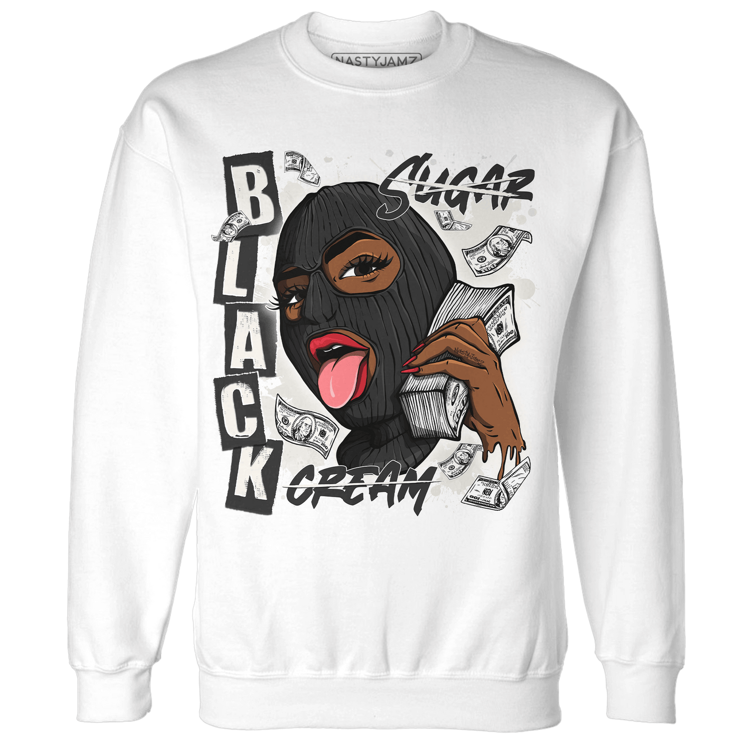 Jumman Jack University Red Sweatshirt Match No Sugar No Cream - NastyJamz