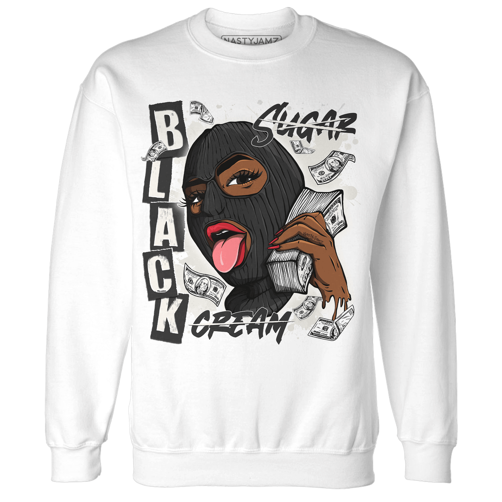 Jumman Jack University Red Sweatshirt Match No Sugar No Cream - NastyJamz