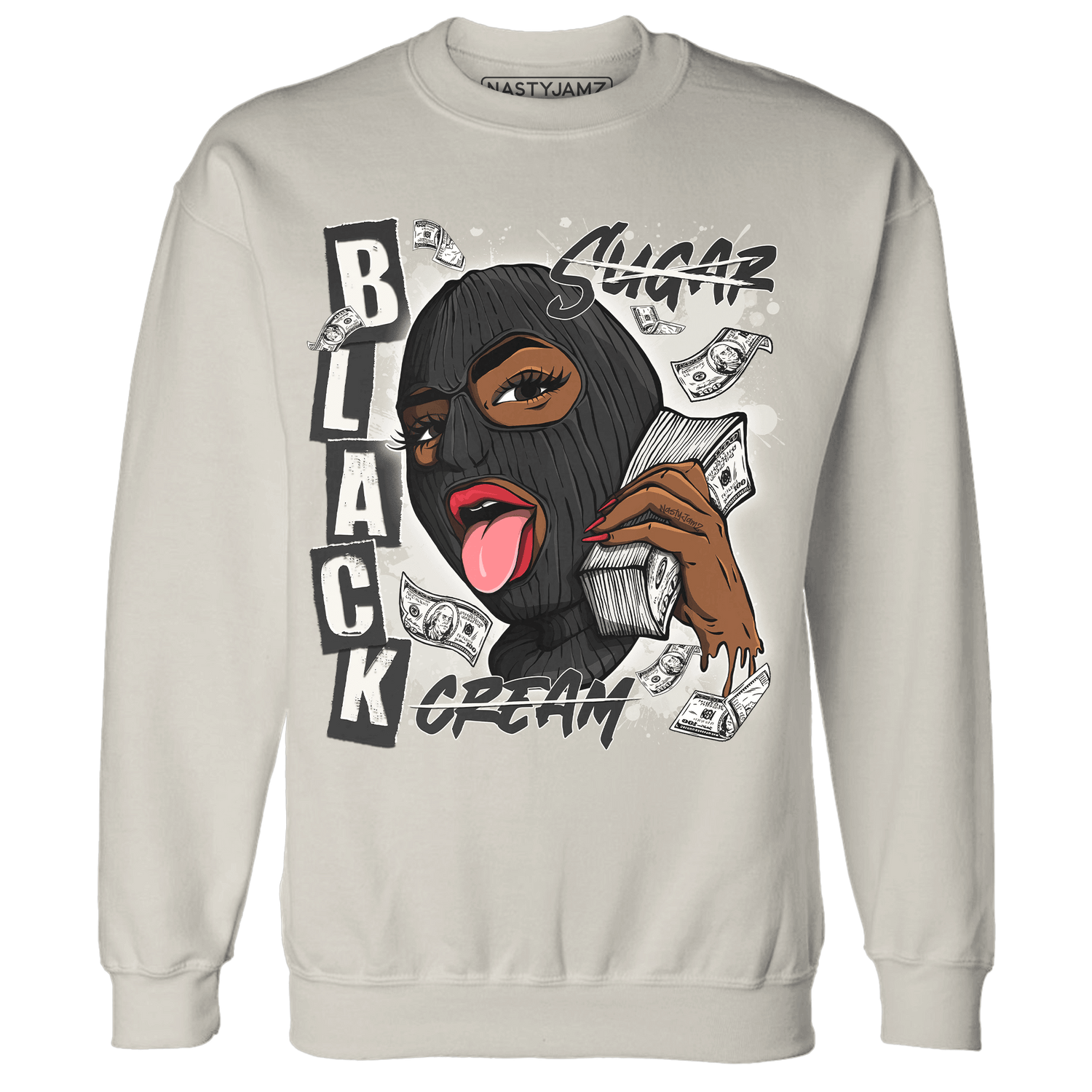 Jumman Jack University Red Sweatshirt Match No Sugar No Cream - NastyJamz