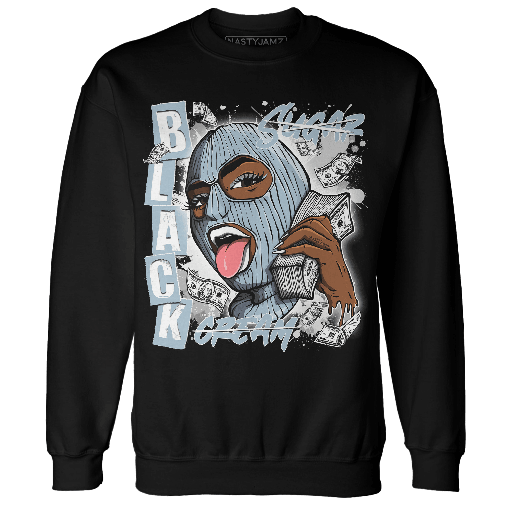 Blue Grey 13s Sweatshirt Match No Sugar No Cream - NastyJamz