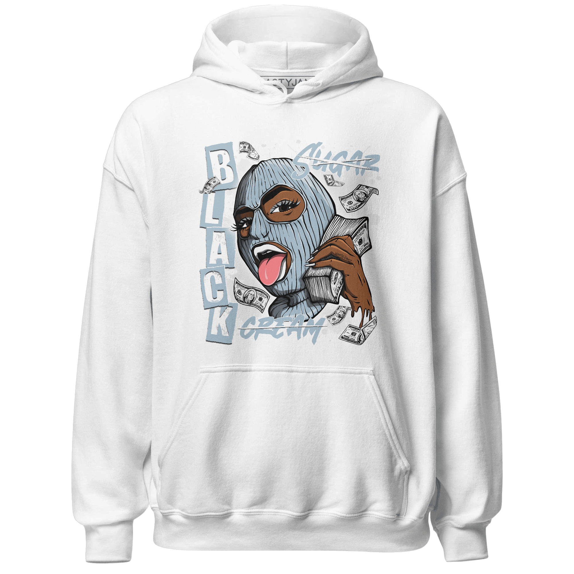 Blue Grey 13s Hoodie Match No Sugar No Cream - NastyJamz