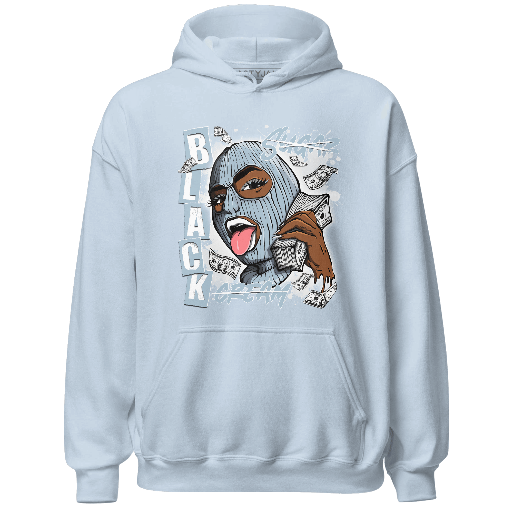 Blue Grey 13s Hoodie Match No Sugar No Cream - NastyJamz