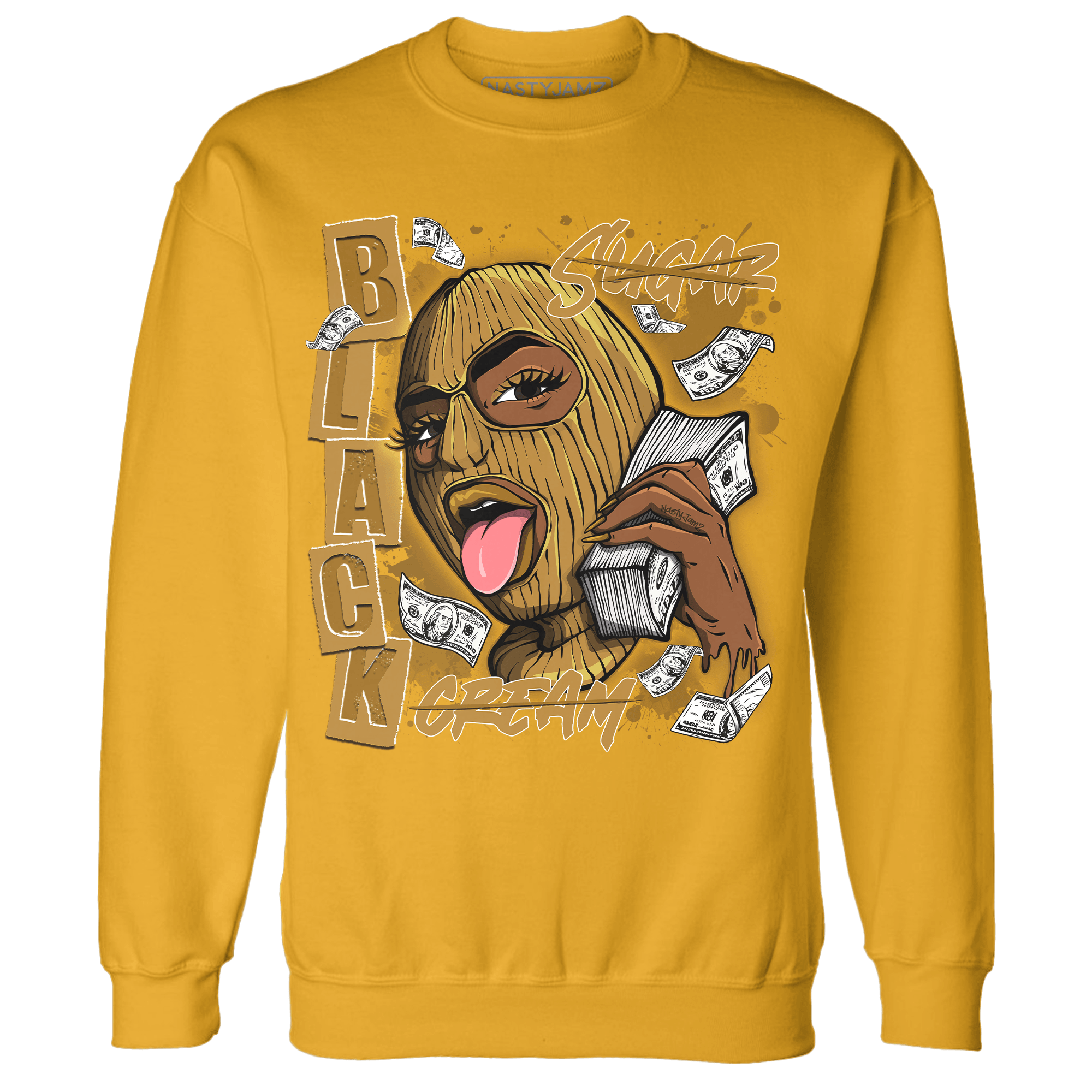 Wheat 13s Sweatshirt Match No Sugar No Cream - NastyJamz