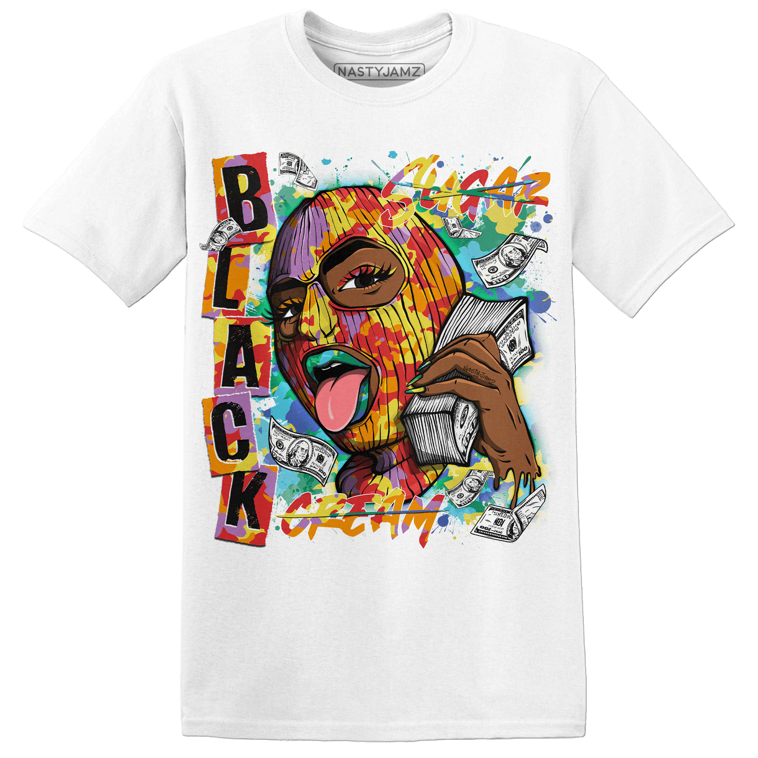 Mid GS Six Championships 1s T Shirt Match No Sugar No Cream - NastyJamz