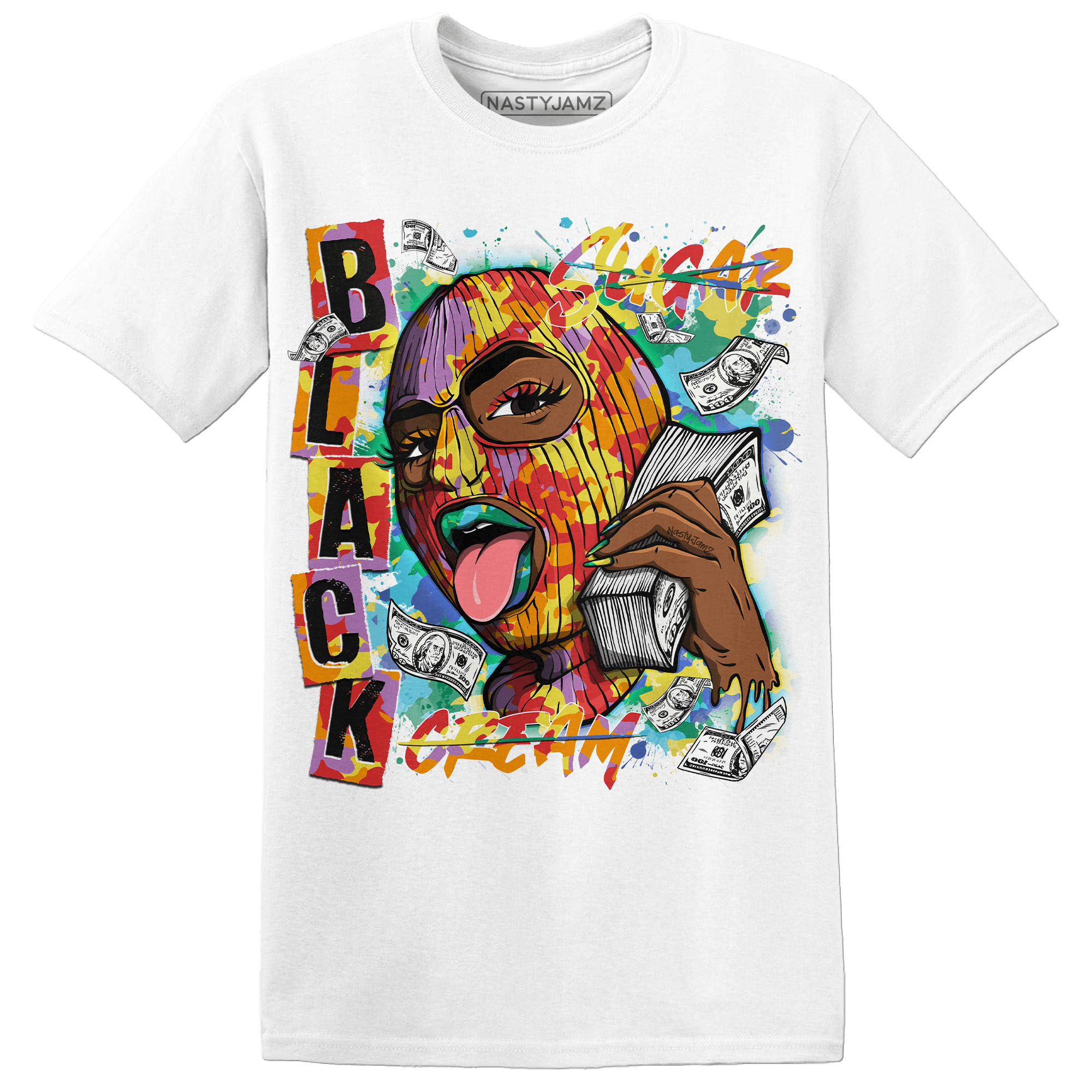 Mid GS Six Championships 1s T Shirt Match No Sugar No Cream - NastyJamz