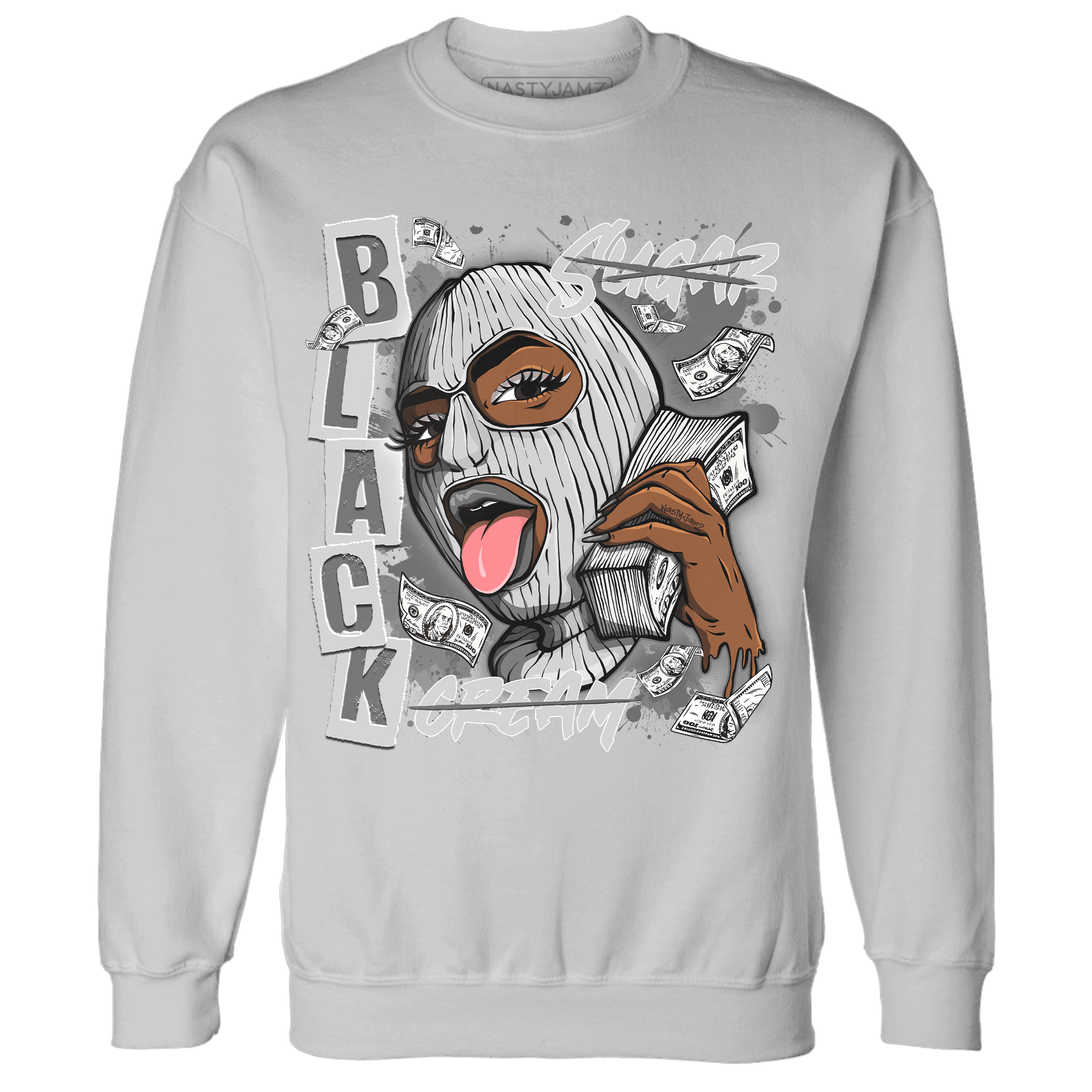 Retro High OG Black White 1s Sweatshirt Match No Sugar No Cream - NastyJamz