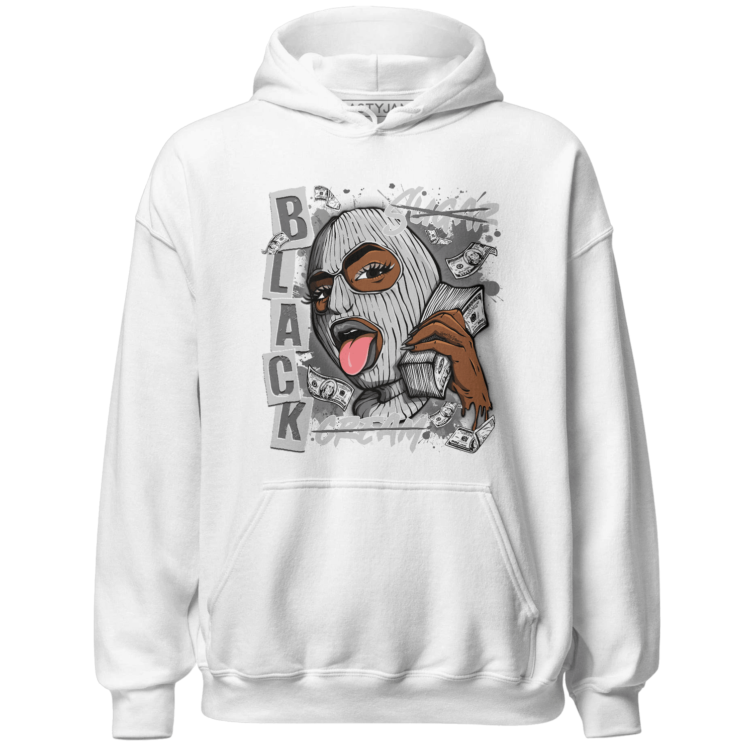 Retro High OG Black White 1s Hoodie Match No Sugar No Cream - NastyJamz