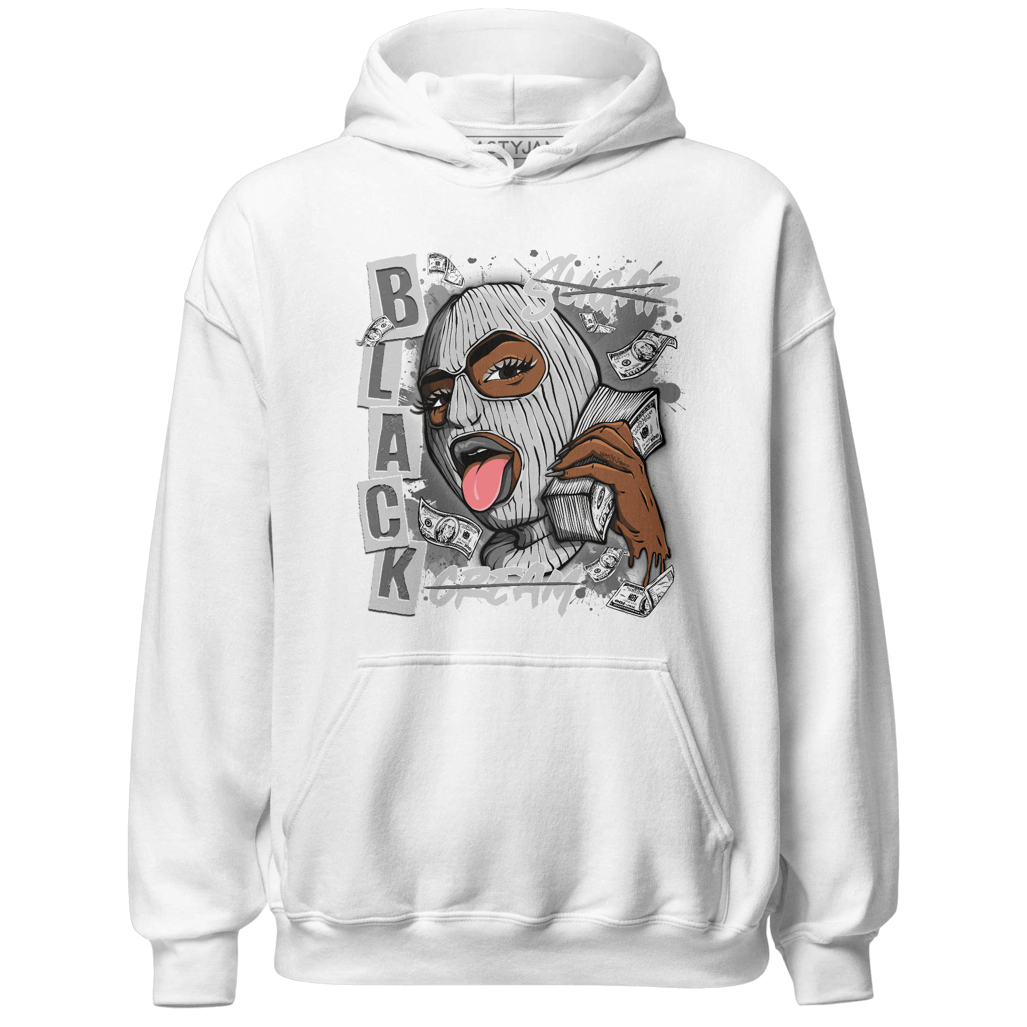 Retro High OG Black White 1s Hoodie Match No Sugar No Cream - NastyJamz