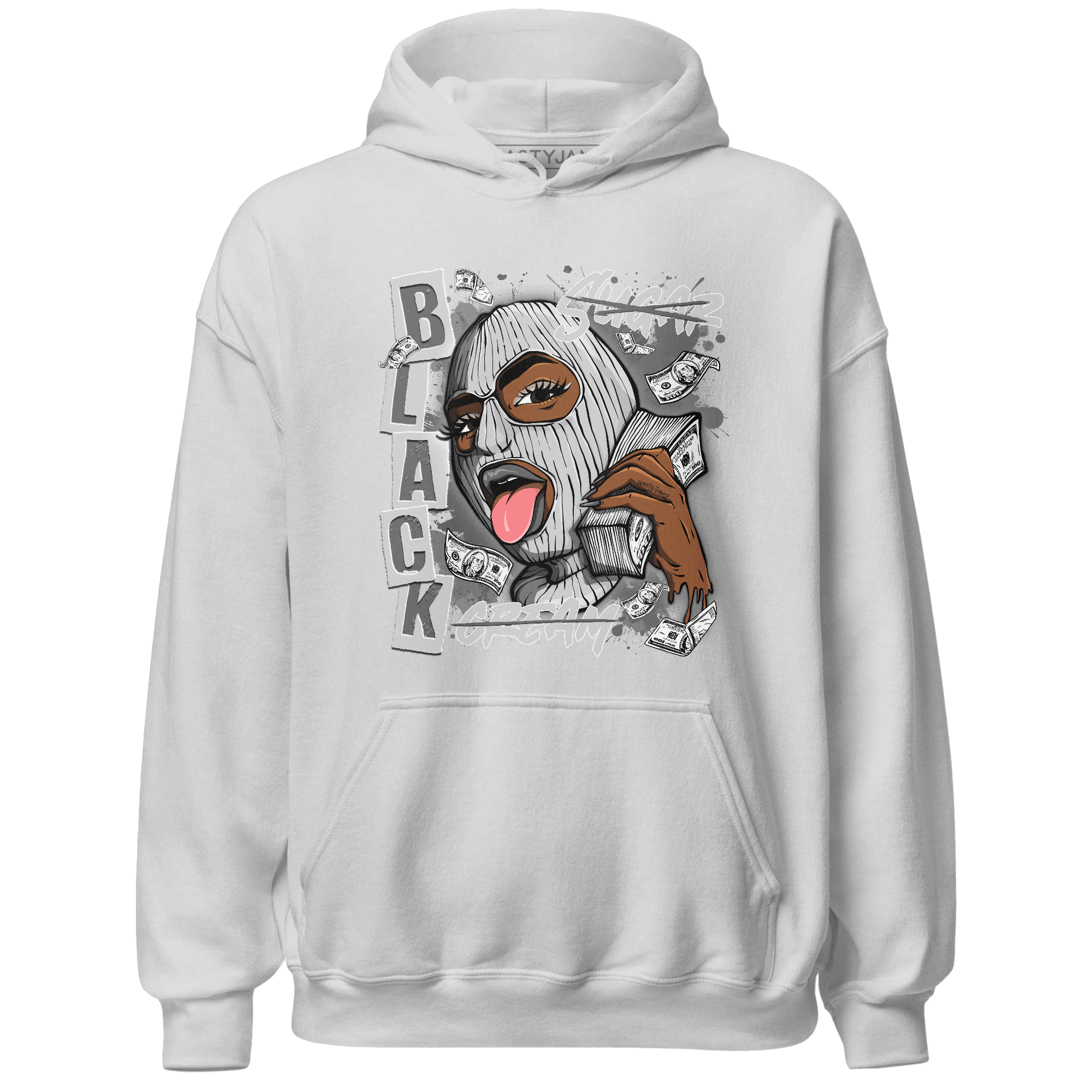 Retro High OG Black White 1s Hoodie Match No Sugar No Cream - NastyJamz