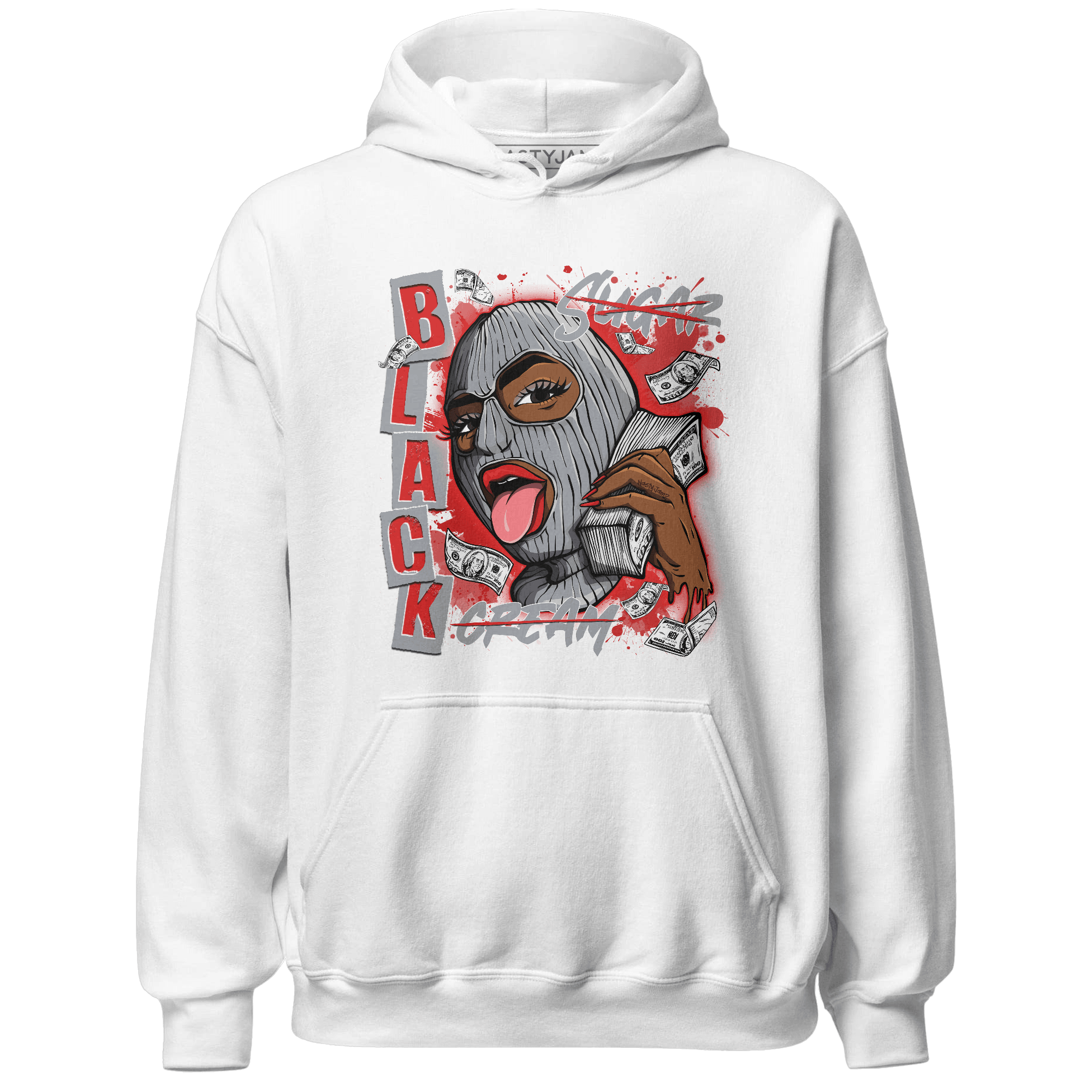 Bred Reimagined 4s Hoodie Match No Sugar No Cream - NastyJamz