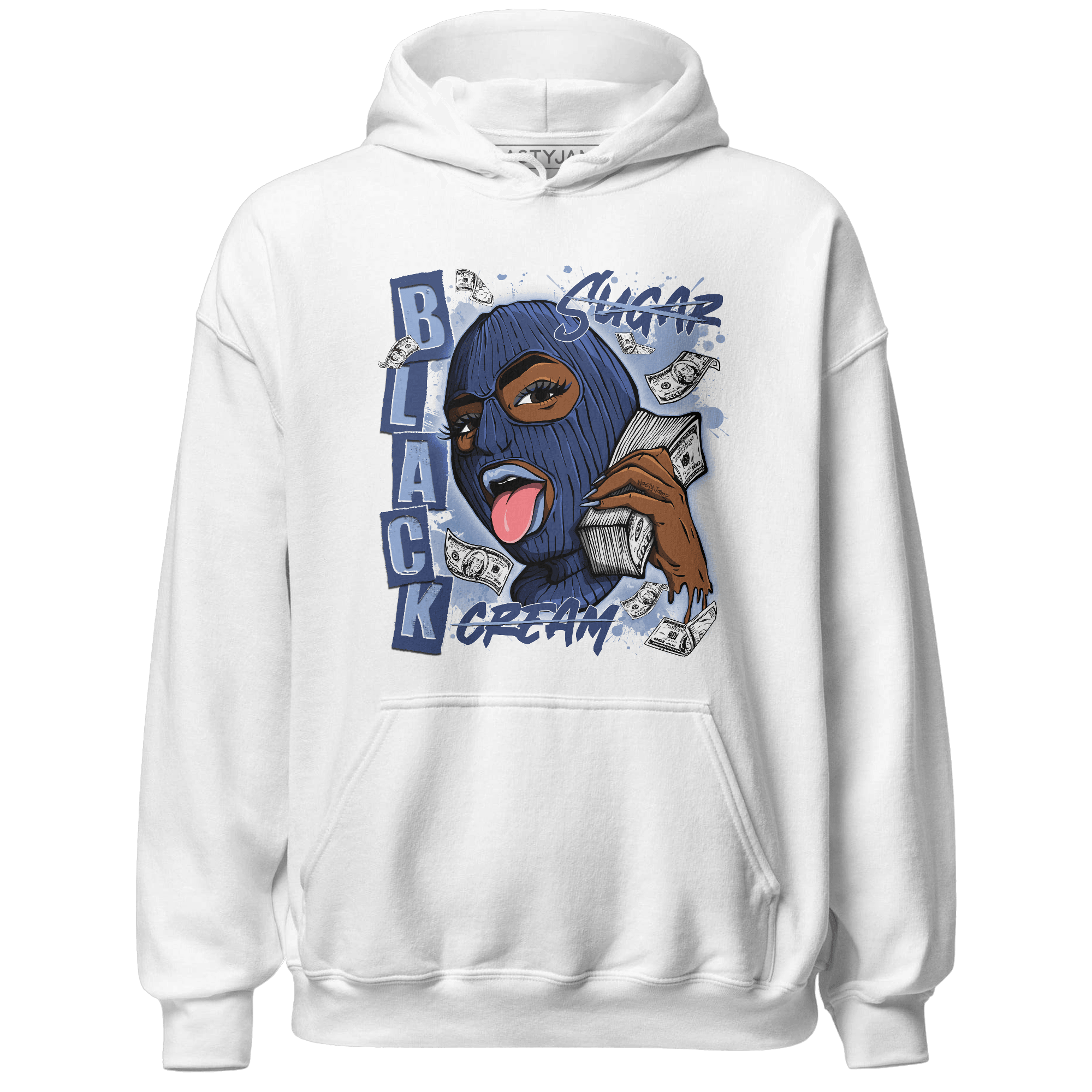 Midnight Navy 5s Hoodie Match No Sugar No Cream - NastyJamz