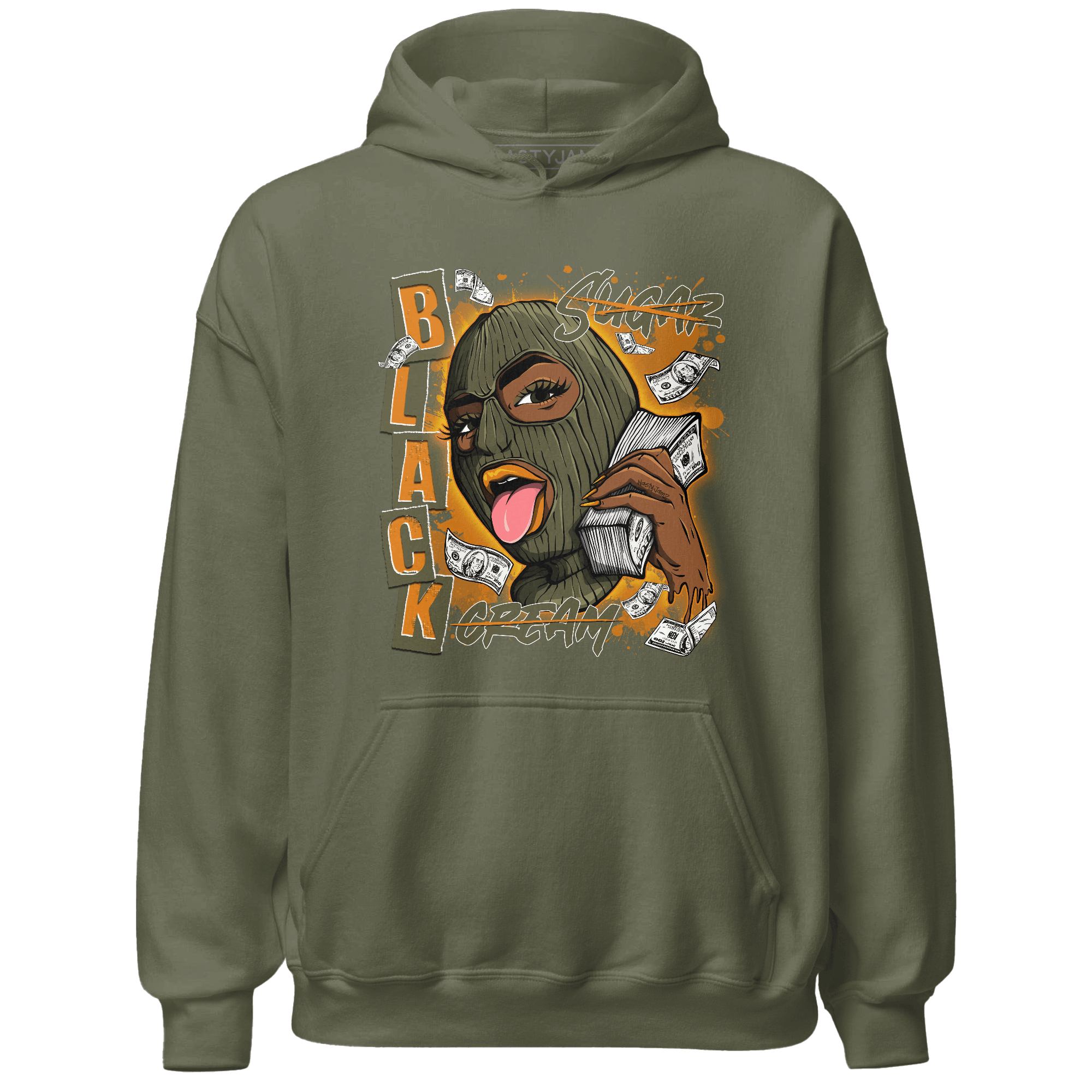 Olive 5s Hoodie Match No Sugar No Cream - NastyJamz