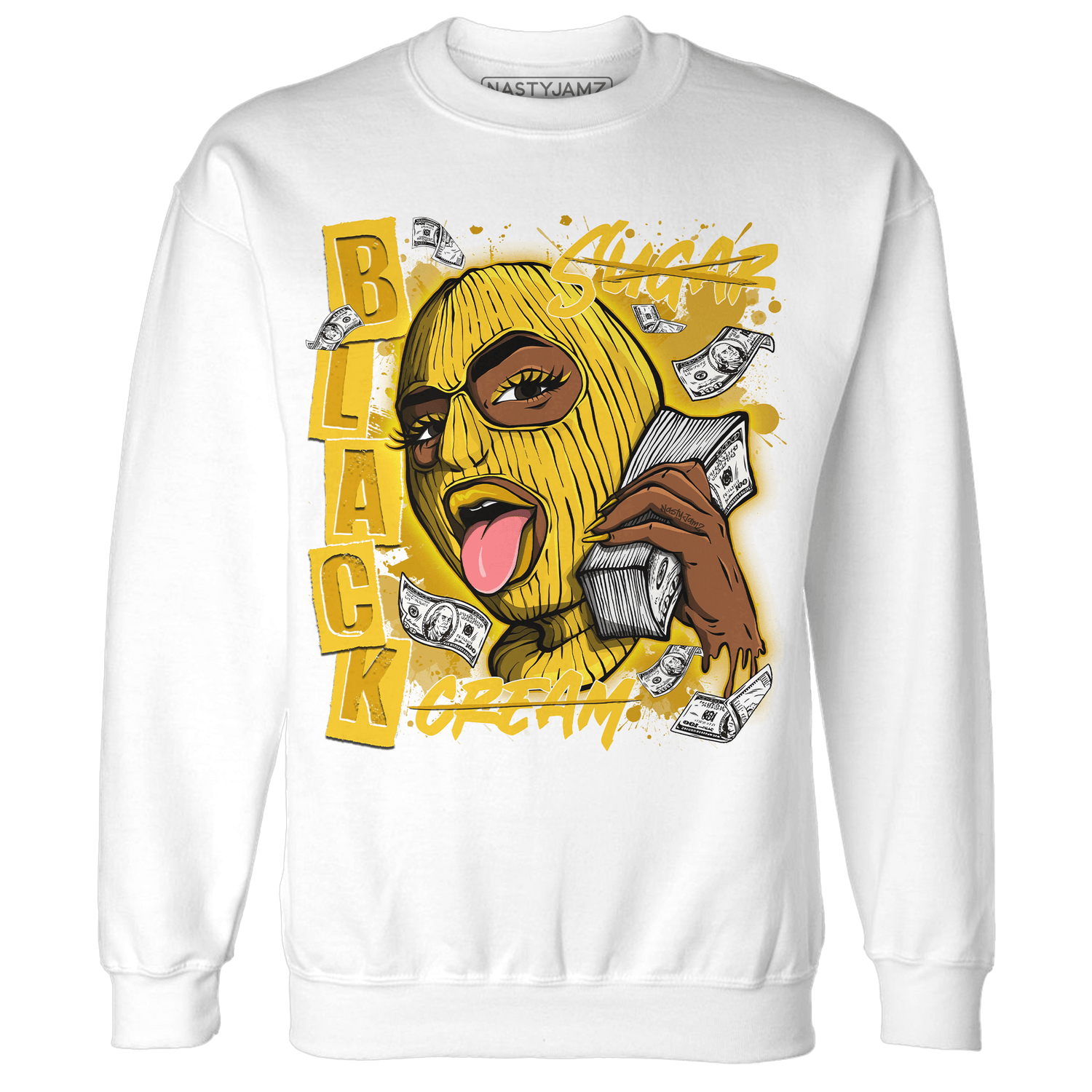 Yellow Ochre 6s Sweatshirt Match No Sugar No Cream - NastyJamz