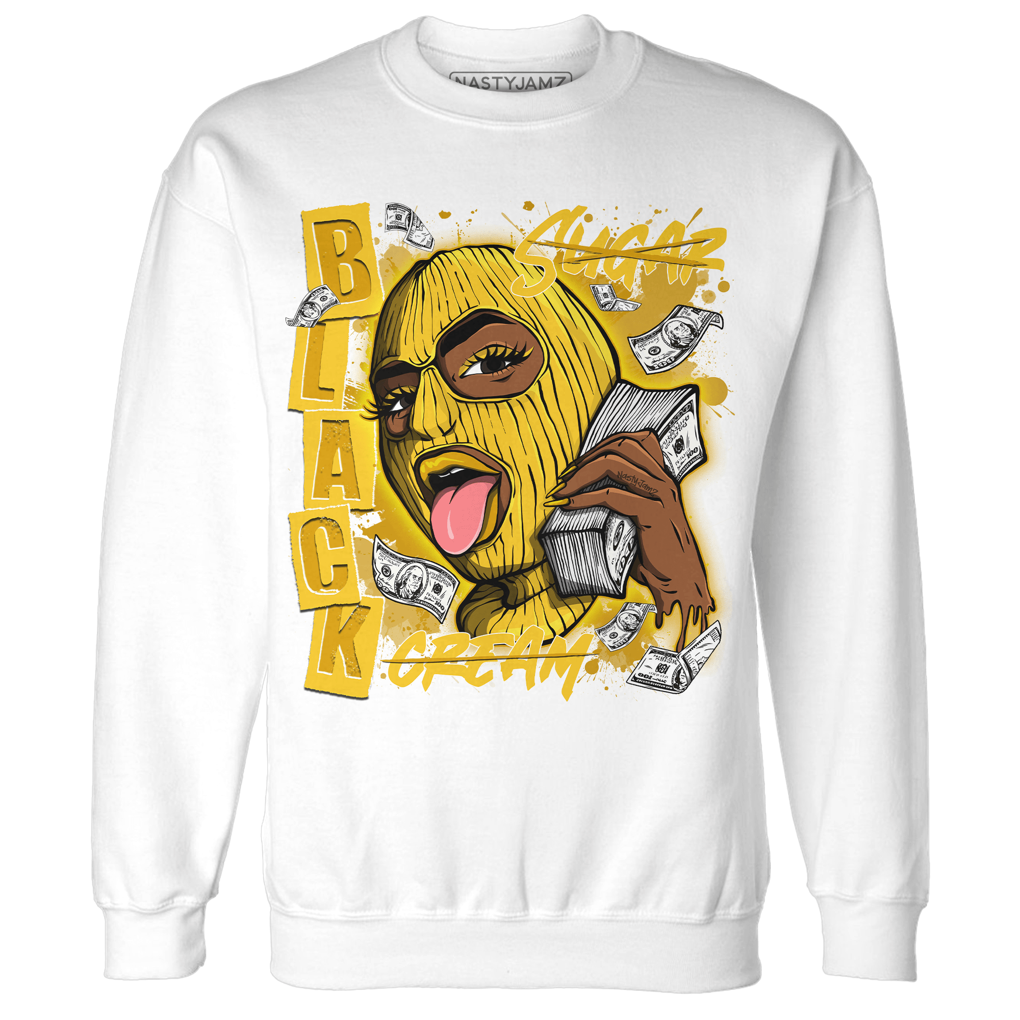 Yellow Ochre 6s Sweatshirt Match No Sugar No Cream - NastyJamz